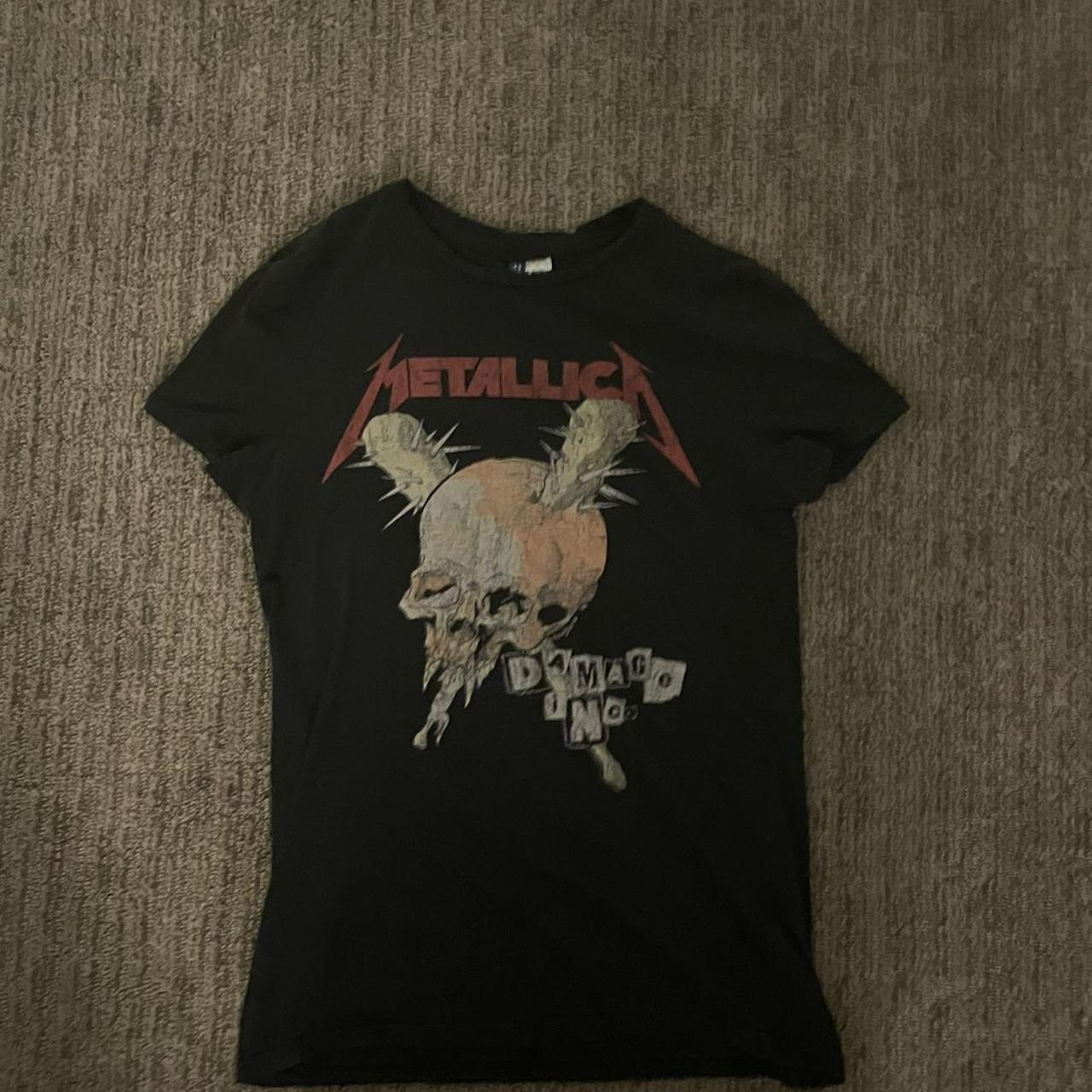 T shirt best sale metallica h&m