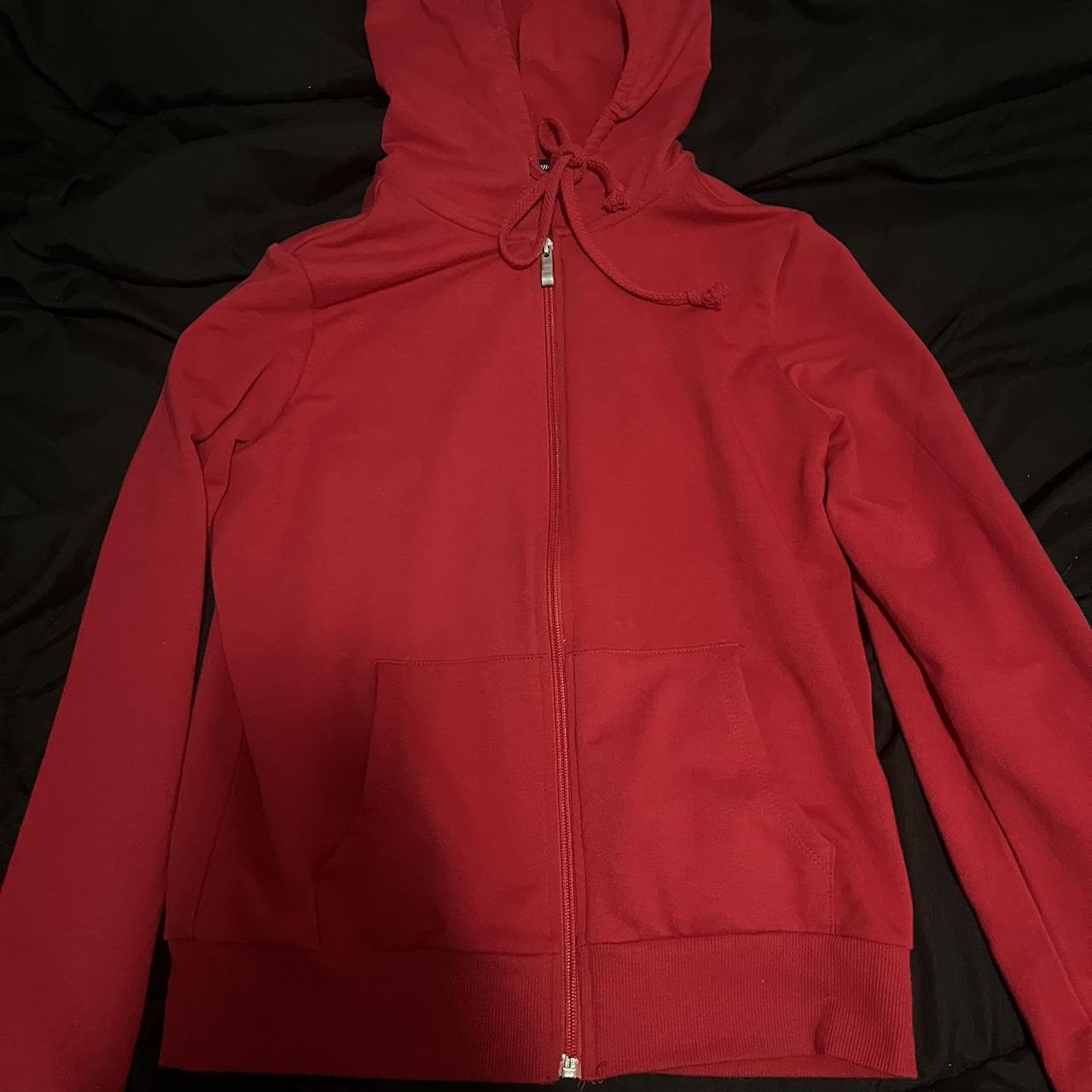 red zip up jacket 🌿 size:s depop payments only! - Depop