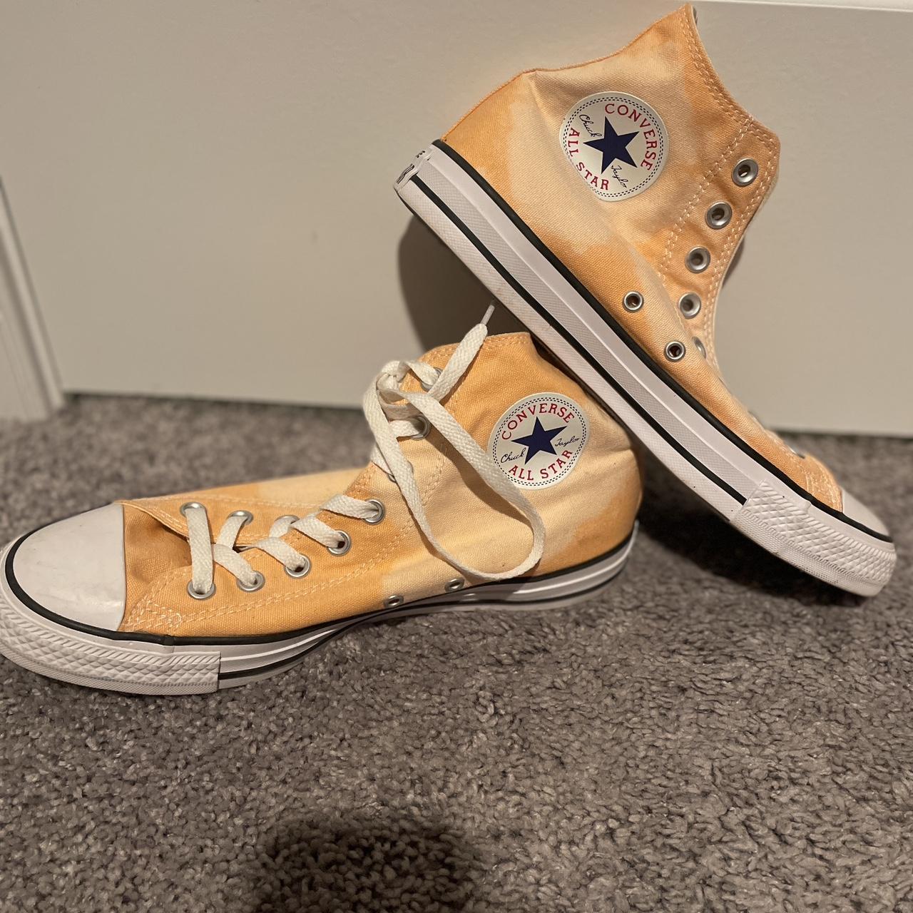 High top hot sale mustard converse