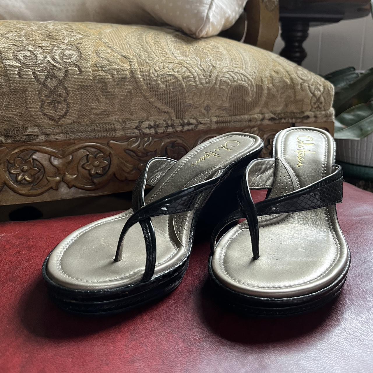 Y2K Cole Haan Wedge Sandals with Nike Air Depop