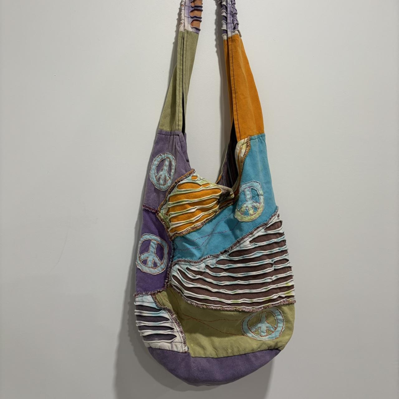 Women's Bag - Multi – Multicoloured patchwork pea… - image 1