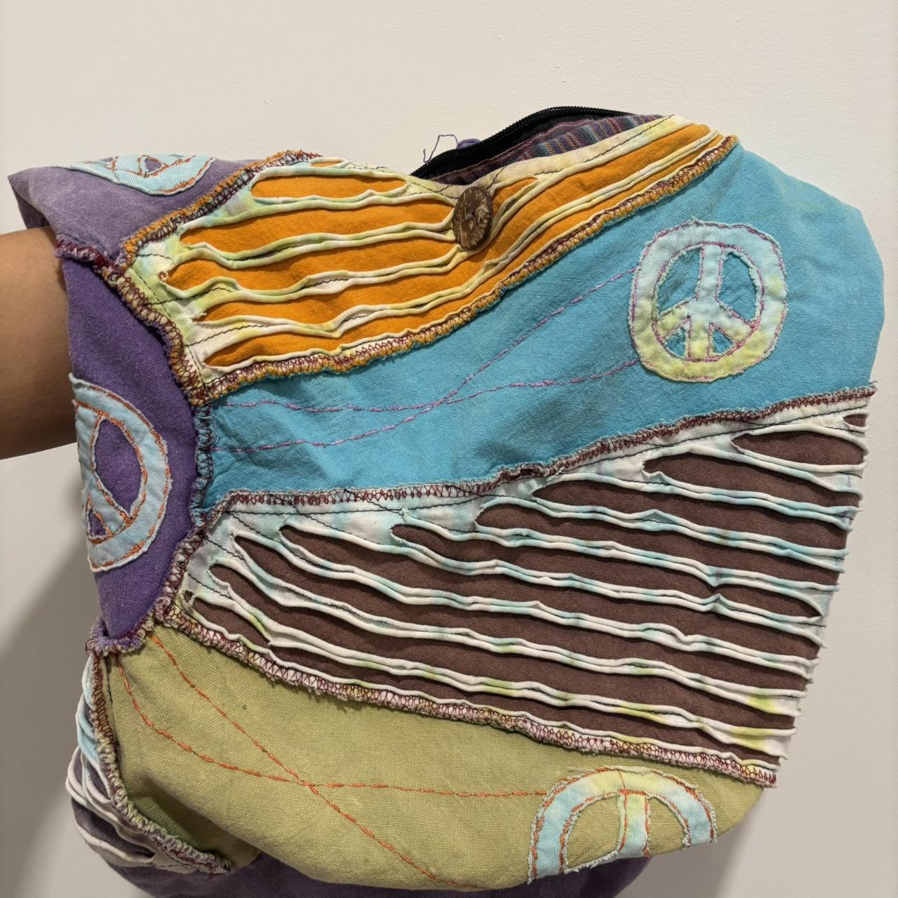 Women's Bag - Multi – Multicoloured patchwork pea… - image 4