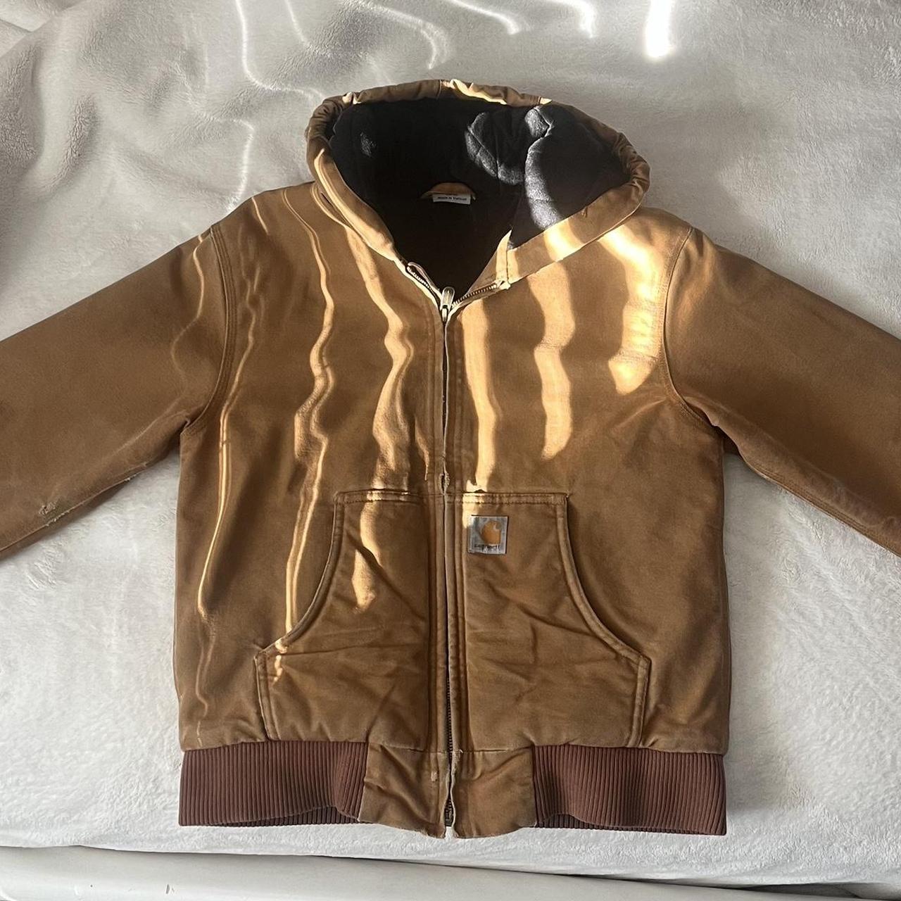 vintage carhartt jacket. all flaws shown in... - Depop