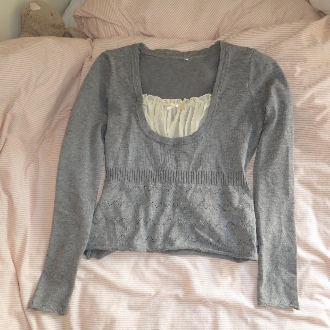 Dolce and gabbana discount gray long sleeve shirt