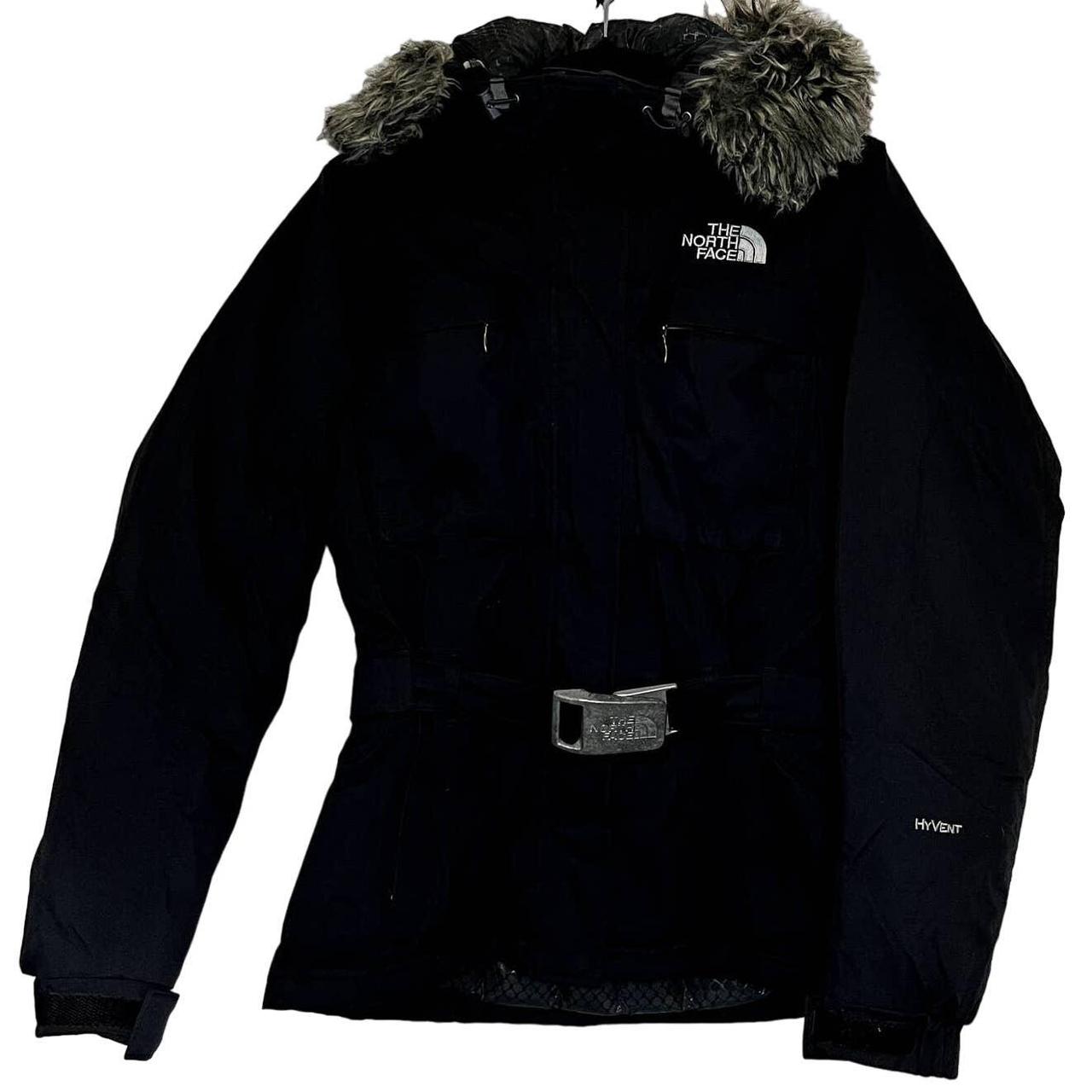 North face belted on sale parka