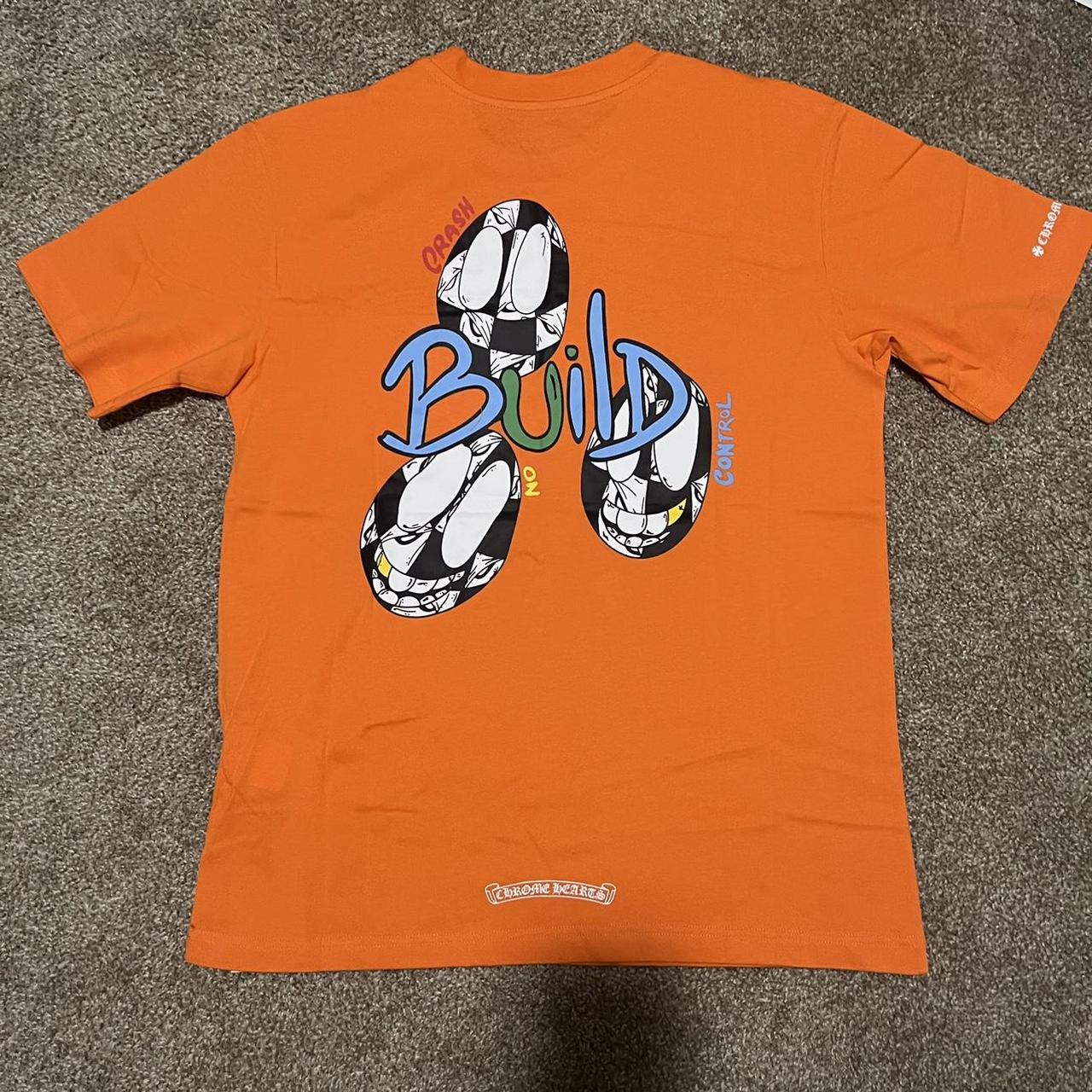 Orange chrome discount hearts shirt