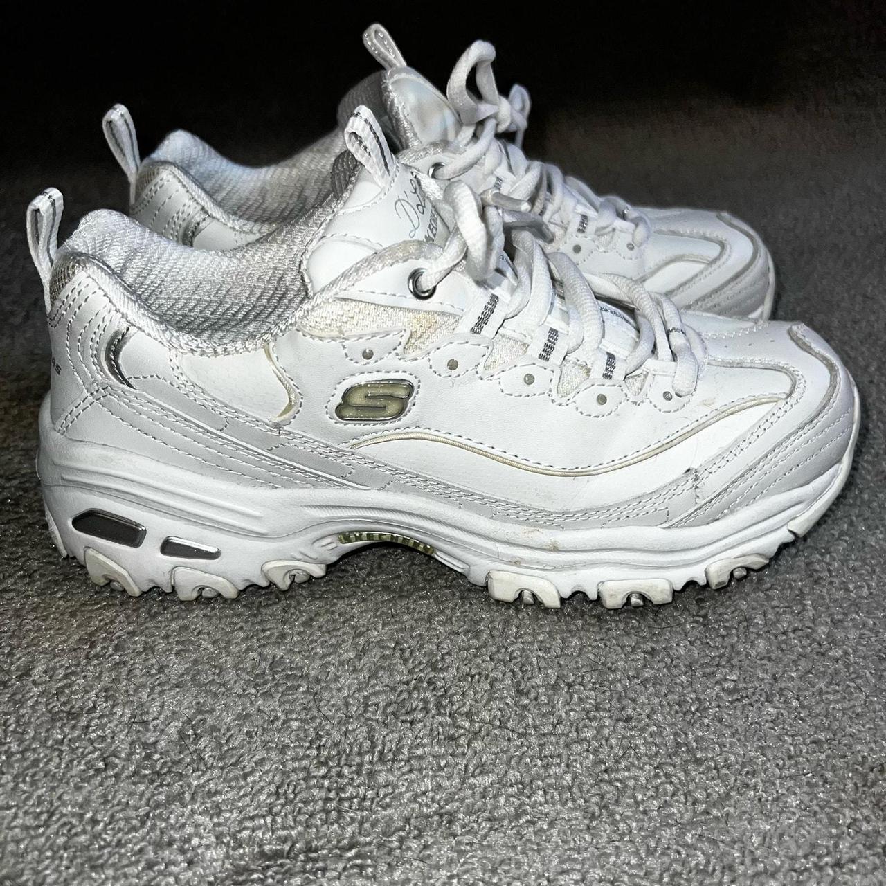 Ladies white skechers size 6 best sale