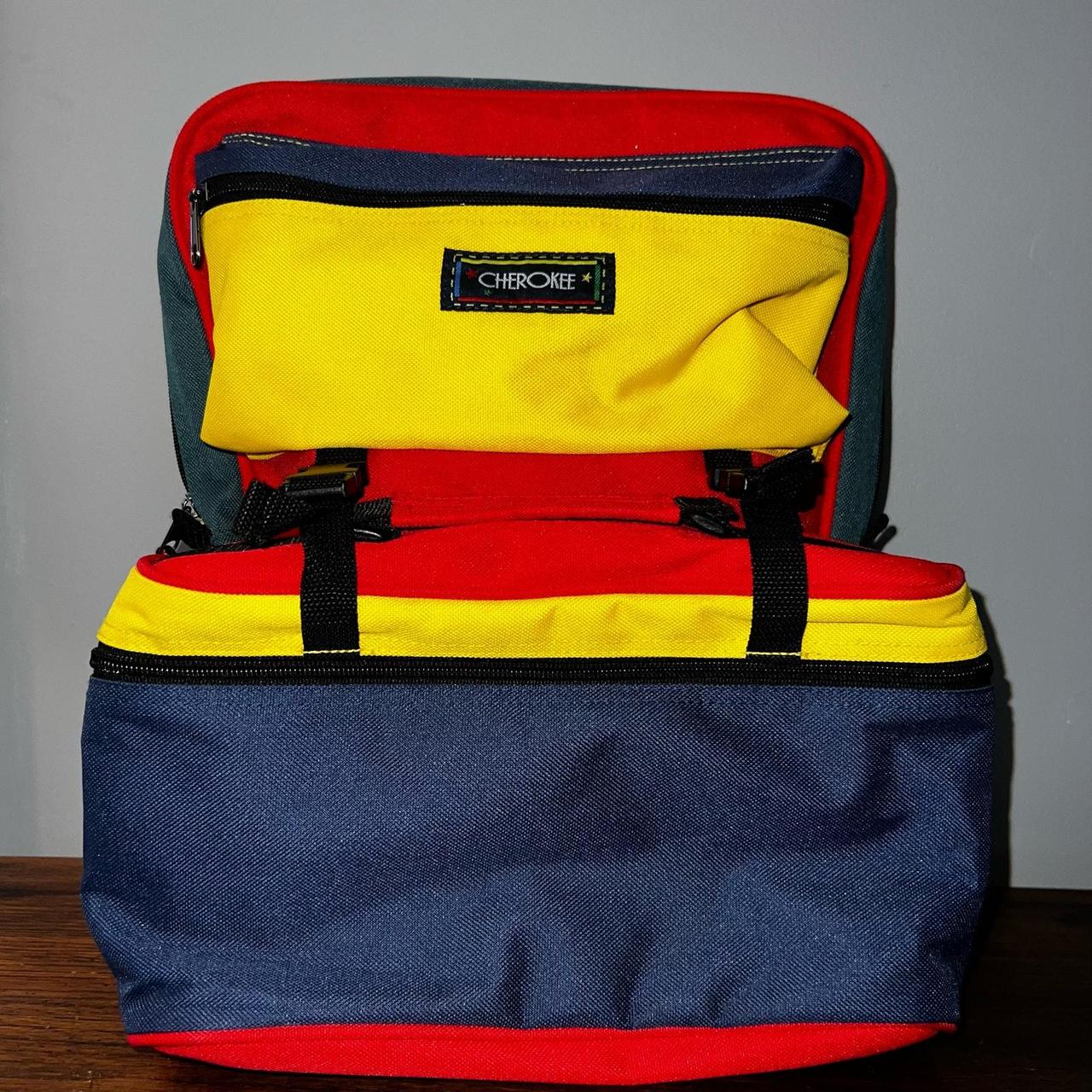 Vintage Cherokee Color Block Primary colors backpack