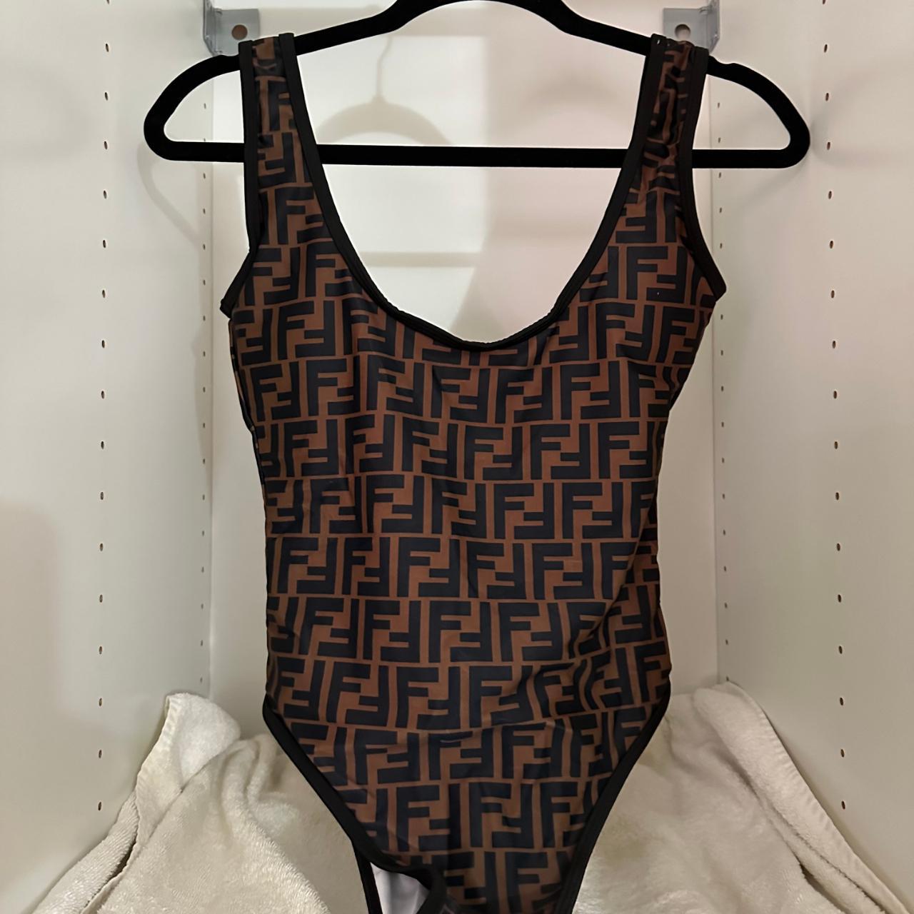 Fendi Classic One Piece Swimsuit medium brand... - Depop