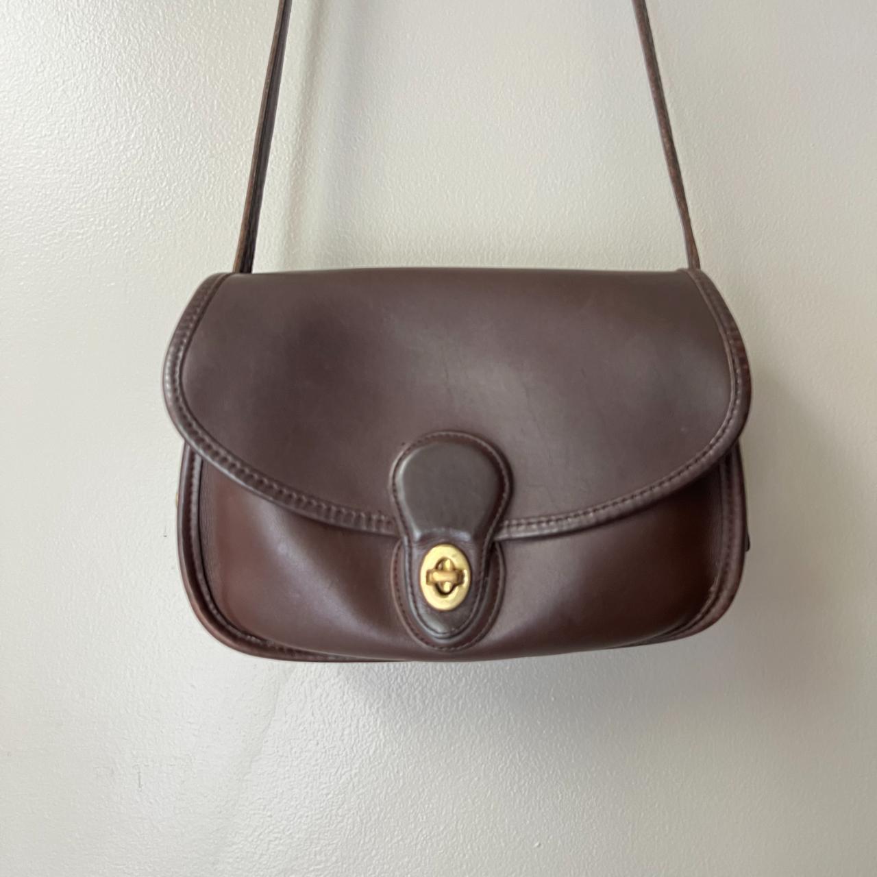 Vintage Coach Chocolate Brown Prairie Crossbody Bag ... - Depop