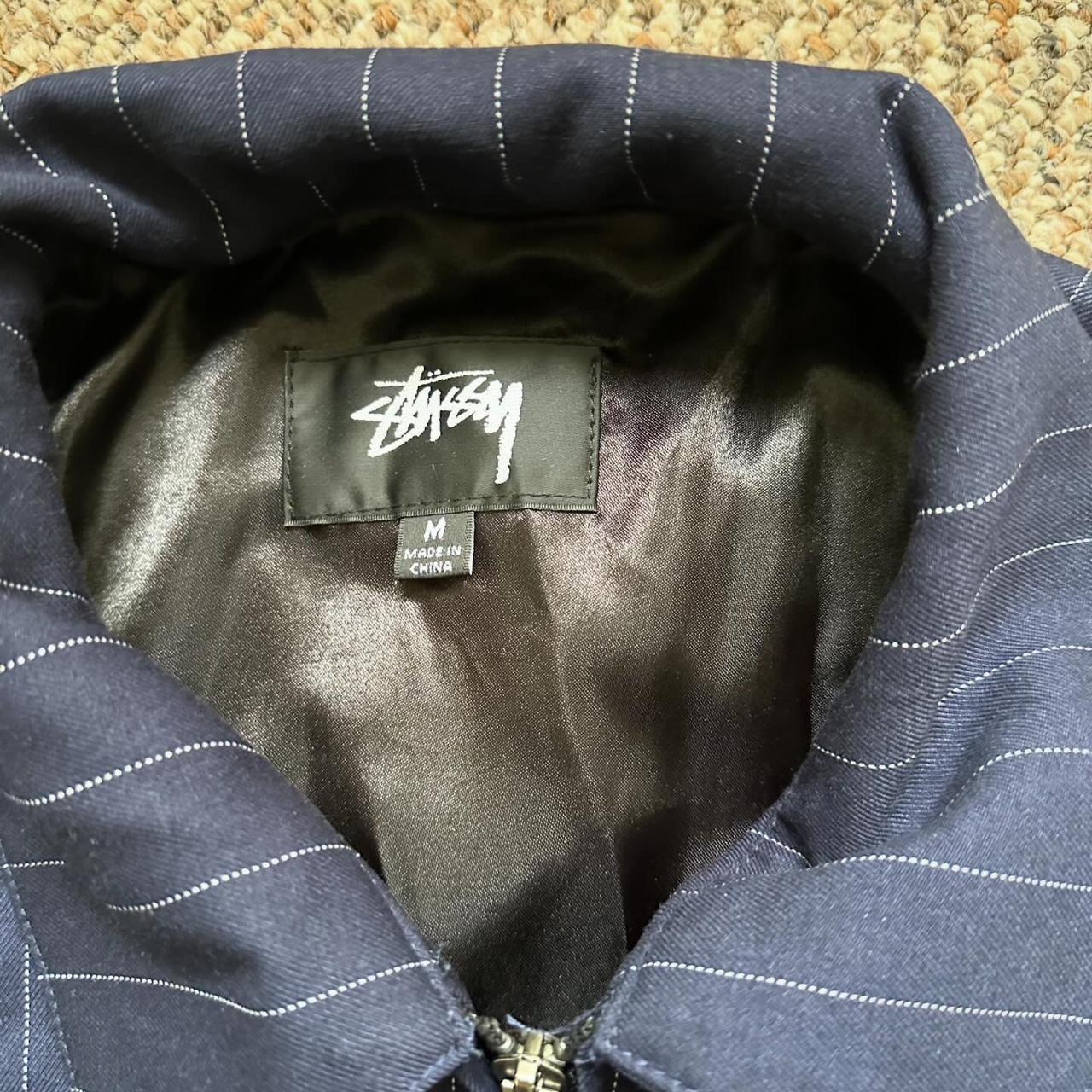 Stussy CDG Pinstripe Jacket 7.5/10 condition Size... - Depop