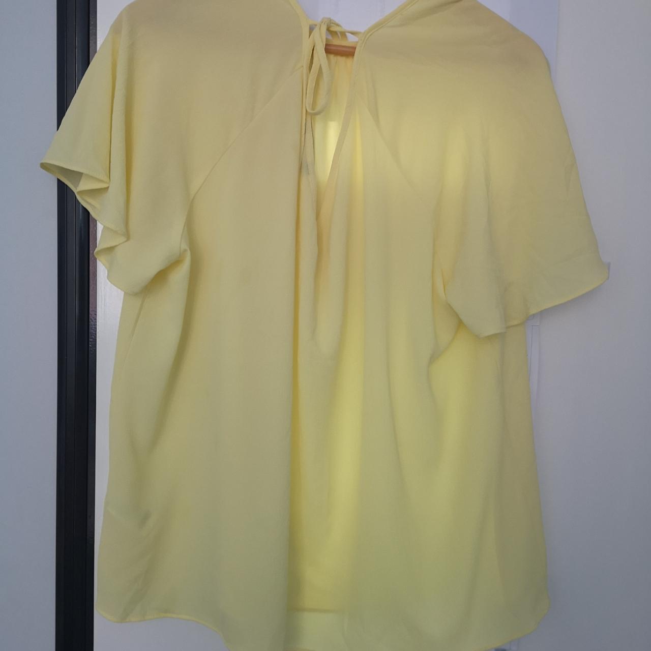 Lemon short sleeved blouse, size 22 F&F. - Depop
