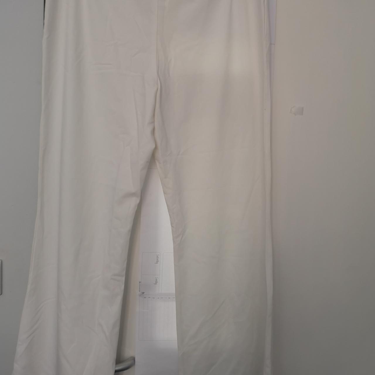 White dress trousers, Marks & Spencer Size 18. - Depop