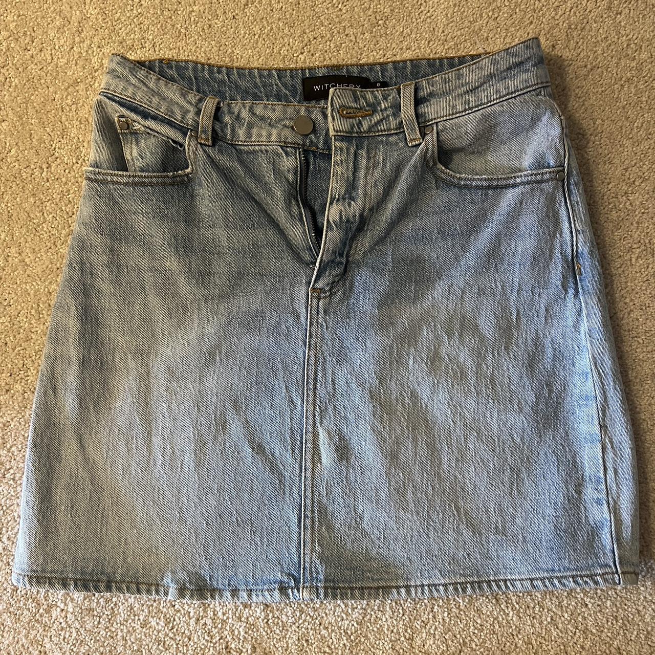 Witchery Denim Skirt Size 8 Only Selling It As Depop