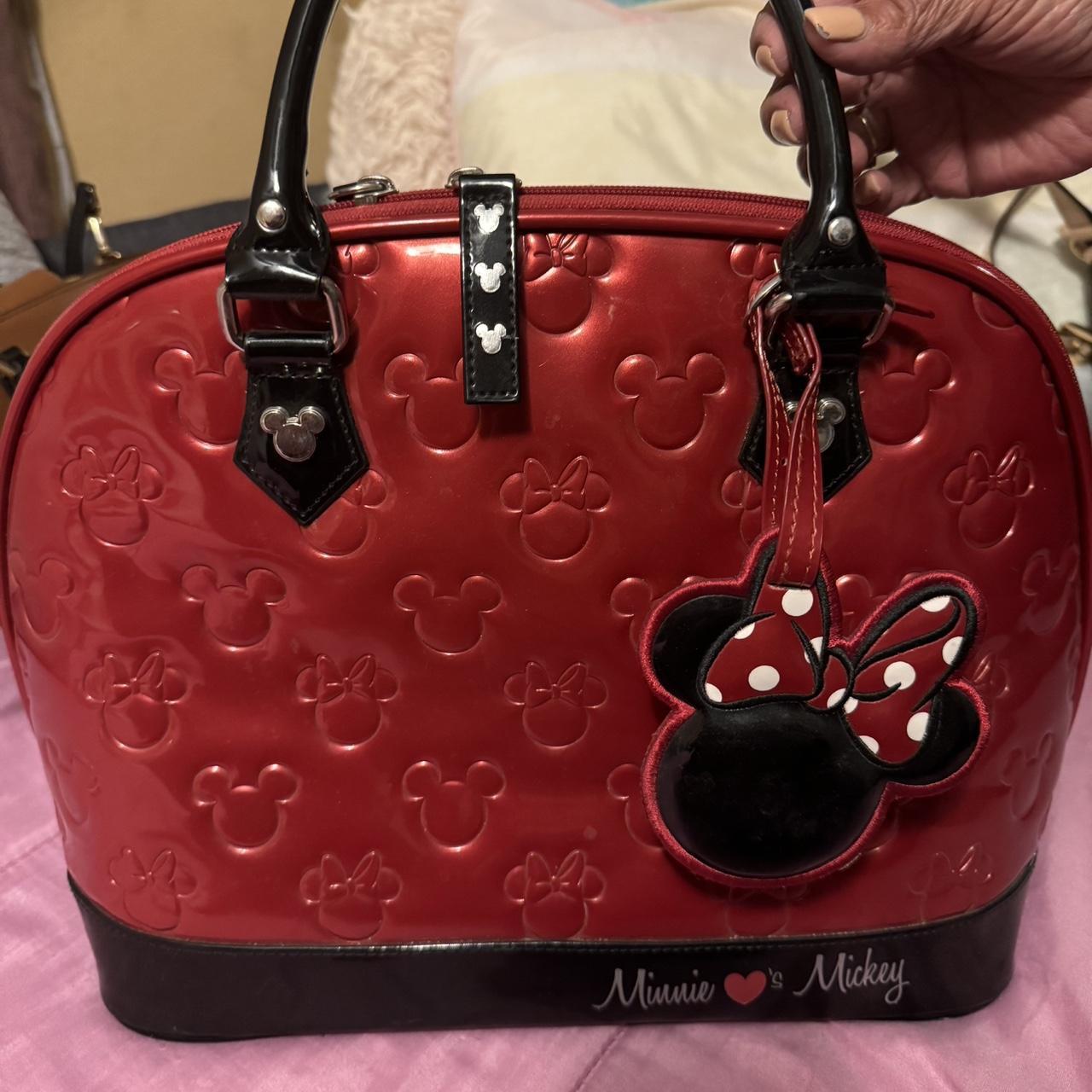 Loungefly Mickey and Minnie Mouse Love Reversible Crossbody Bag