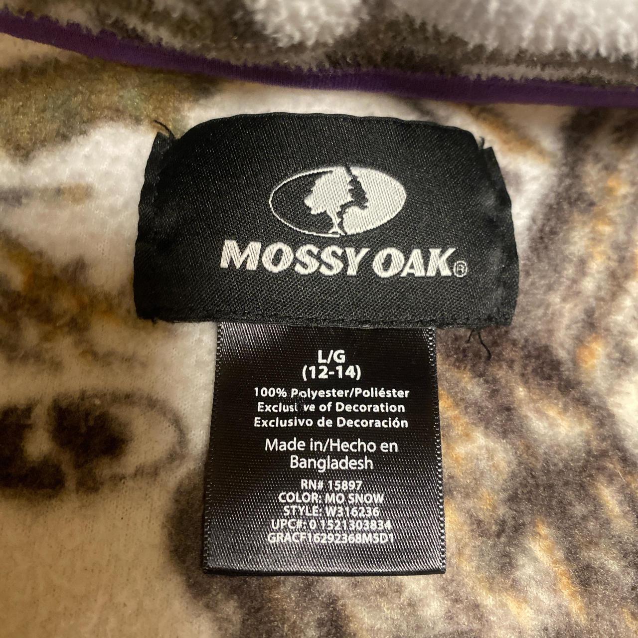 Mossy Oak camo fleece jacket Womens camouflage with... - Depop