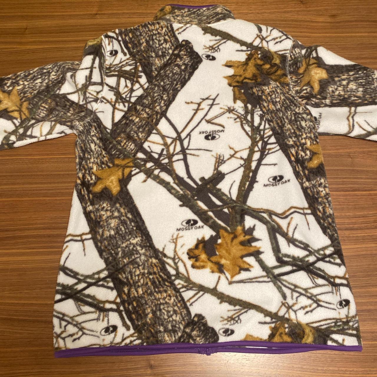Mossy Oak camo fleece jacket Womens camouflage with... - Depop