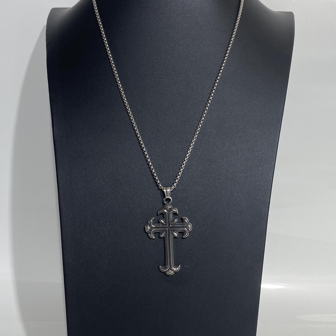 Cross Pendant stainless steel Cross Pendant... - Depop