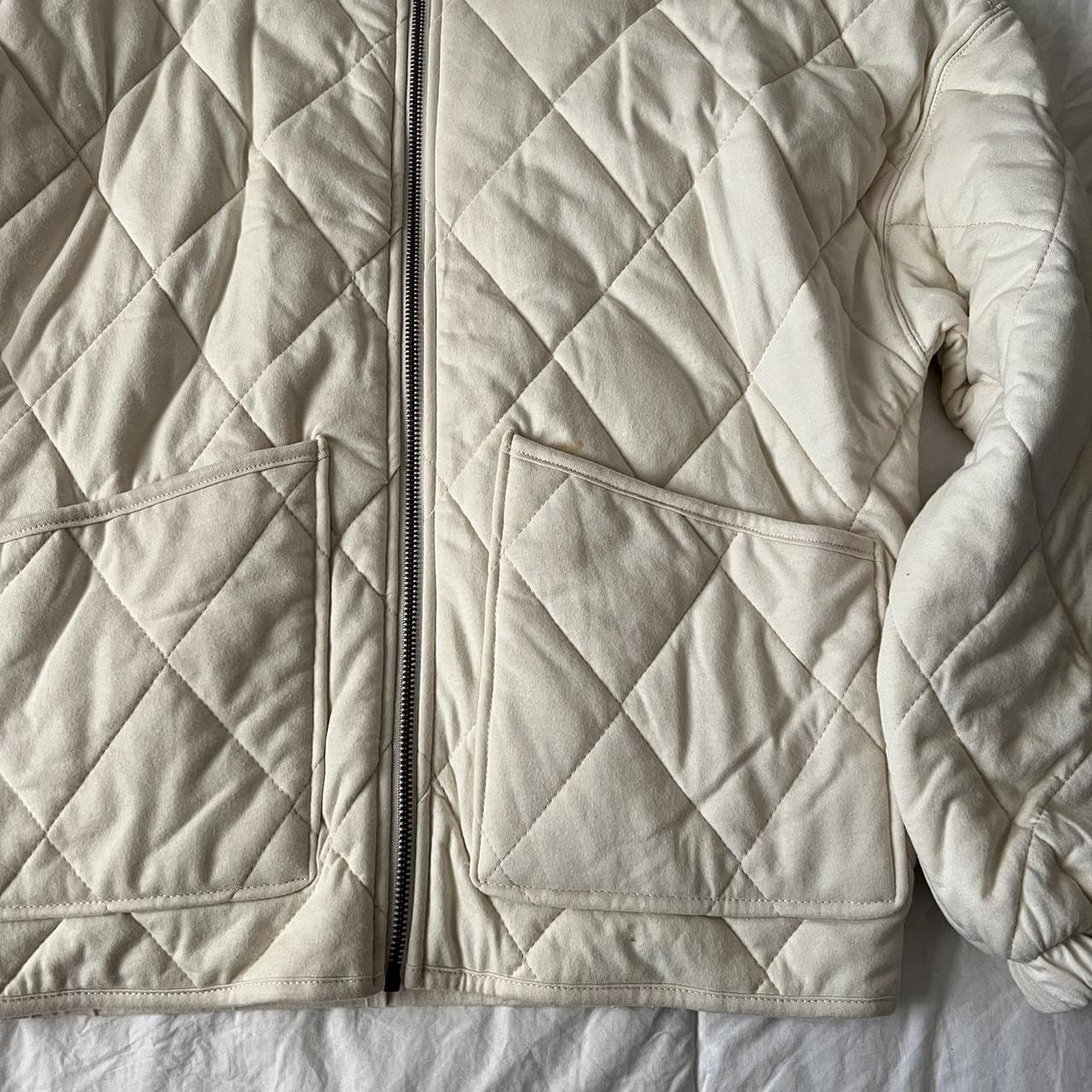 Cream Quilted Jacket This wild fable jacket is - Depop