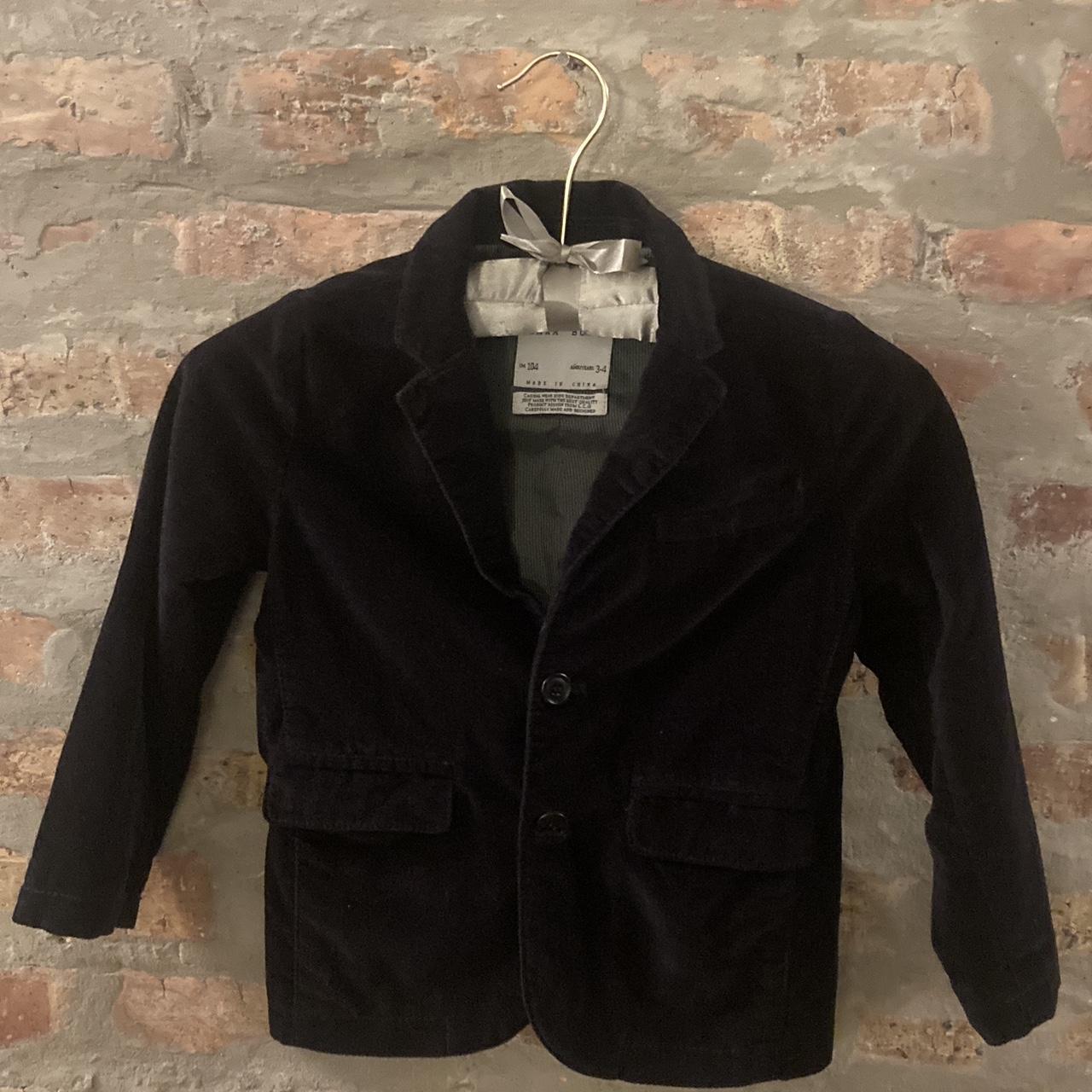 Zara Little Boys Velvet Tuxedo Jacket Blazer Depop