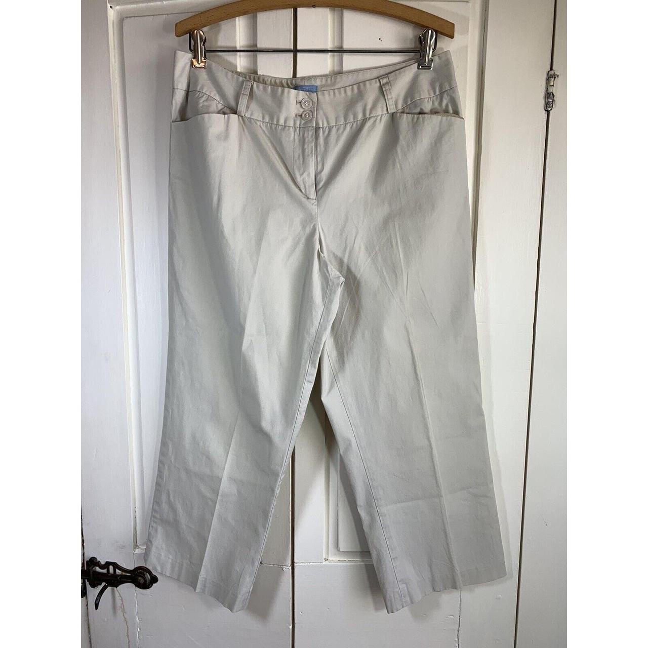 J Mclaughlin Pants Women’s 12 Cotton Stretch Cropped - Depop