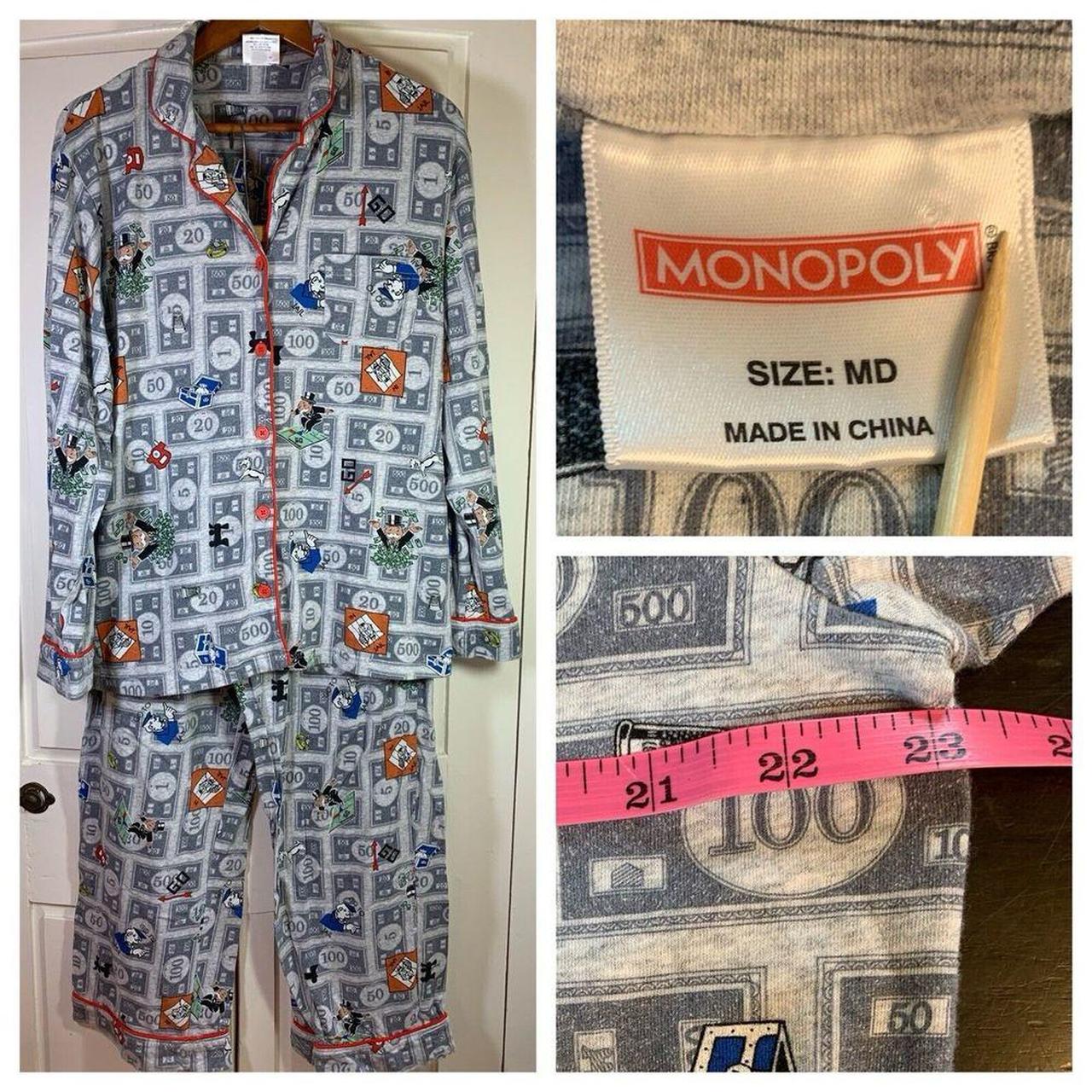 Monopoly Board Game Pajama Set Top and Pants Adult. Depop