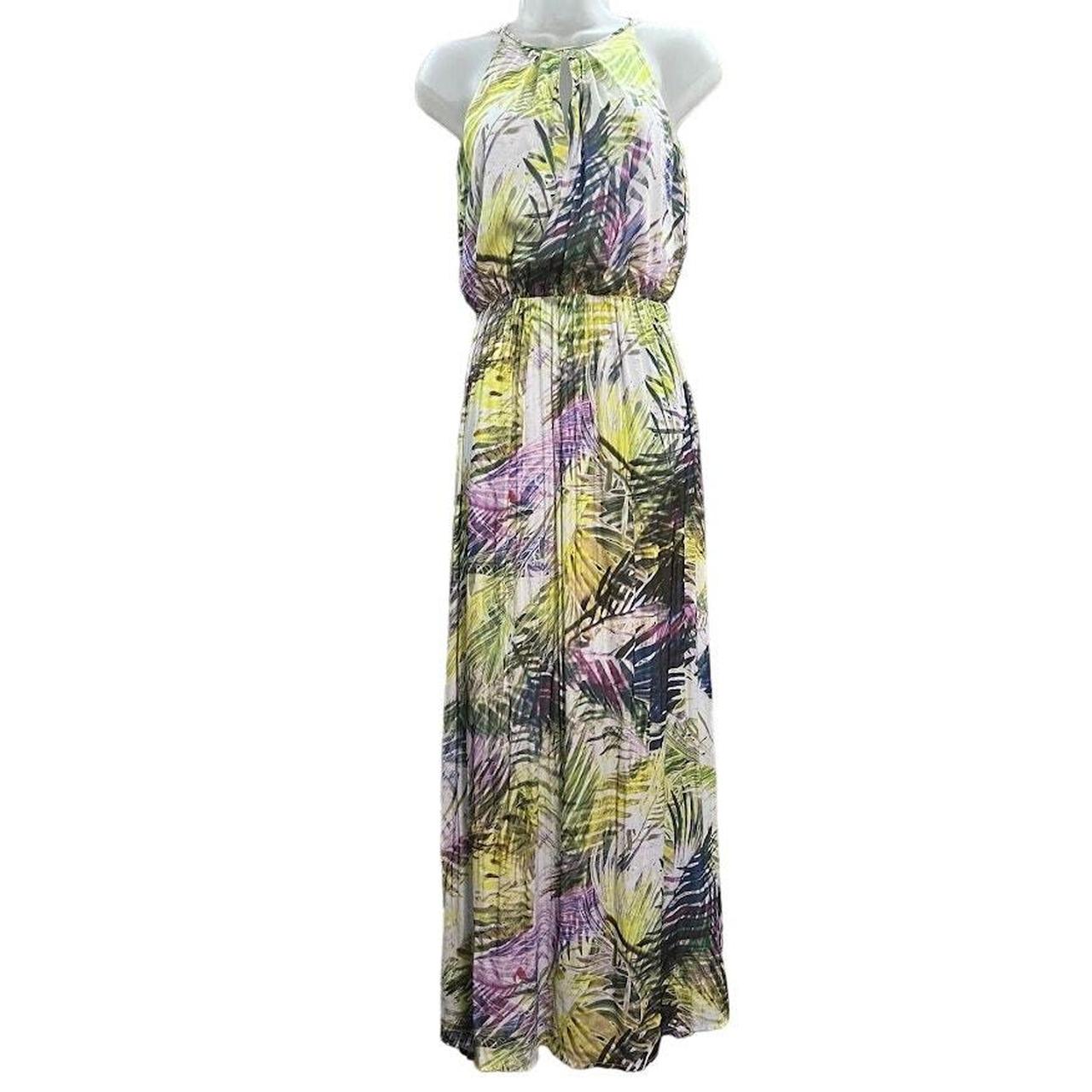 Jennifer Lopez Colorful Halter Maxi Sun Dress Depop