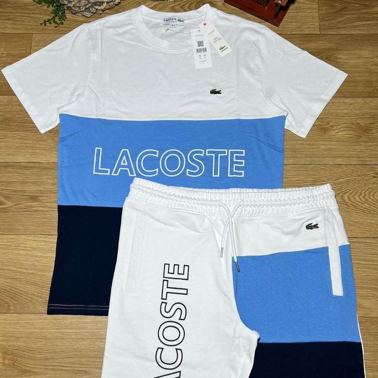 Mens Shorts Lacoste Short And Shirt Set LACTOSE Short Set Depop