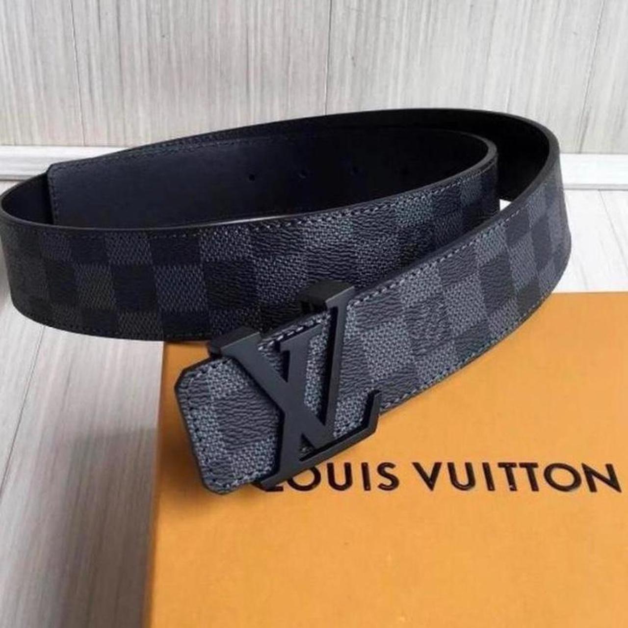 Black LV belt Brand new Next day delivery FREE... - Depop