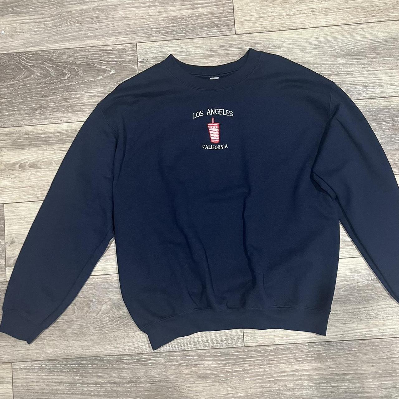 Custom crewneck - Navy color - Perfect condition -... - Depop