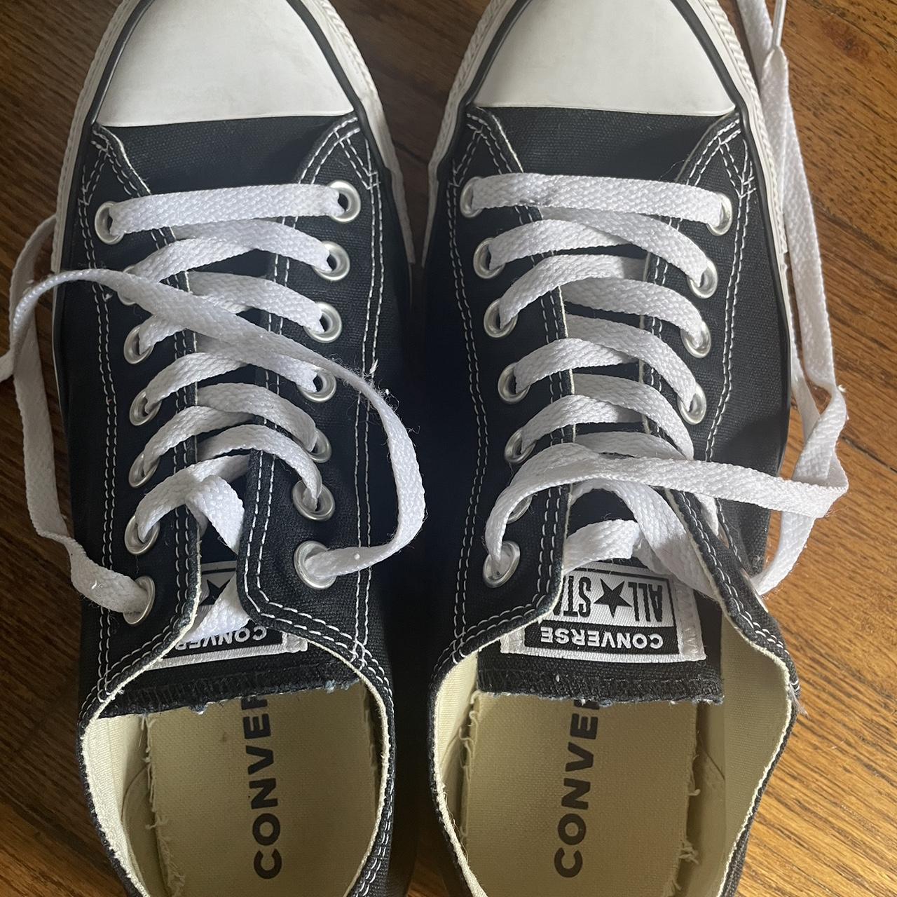 Vintage Converse / Black Chuck Taylors / Men Size... - Depop