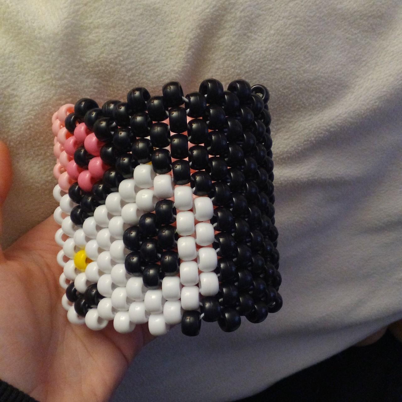 my melody and kuromi kandi cuff, a couple of visible... - Depop