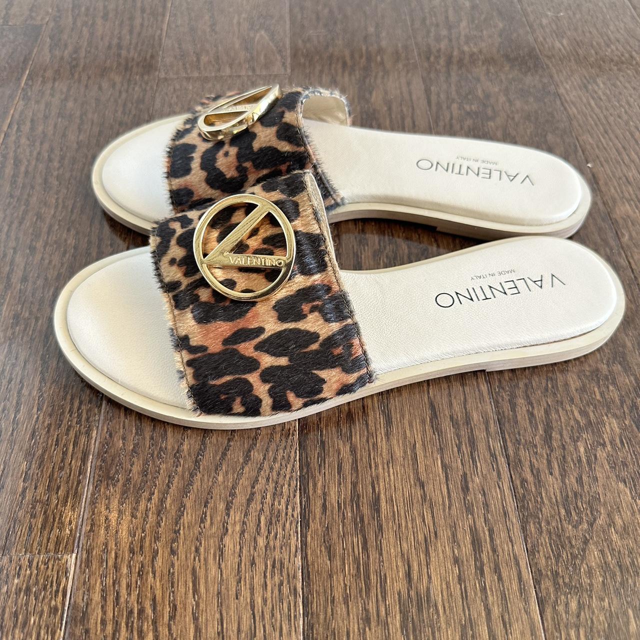 VALENTINO Bugola Animalier Slides NEW Size 7 NEW Depop