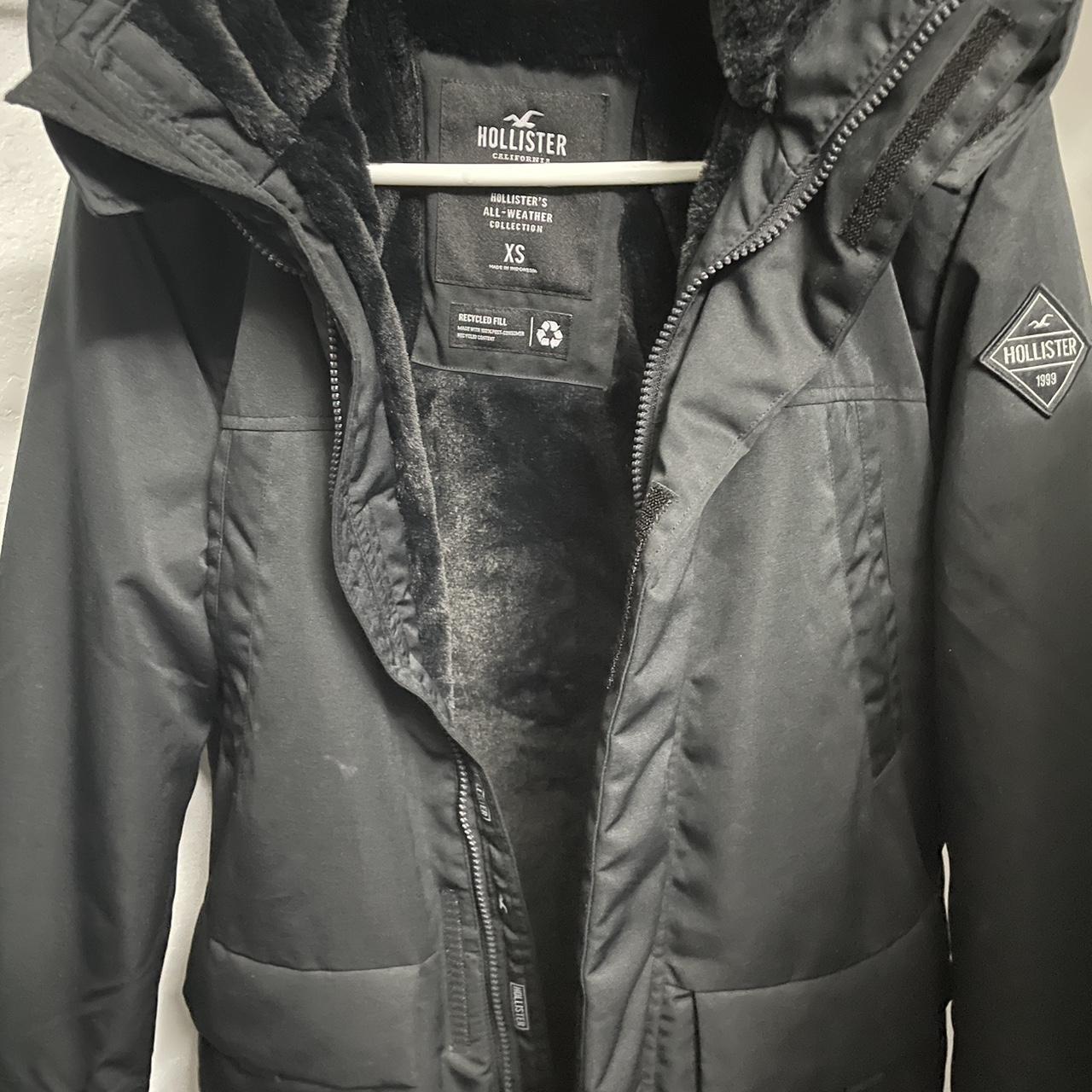 hollister all weather jacket size xs - Depop