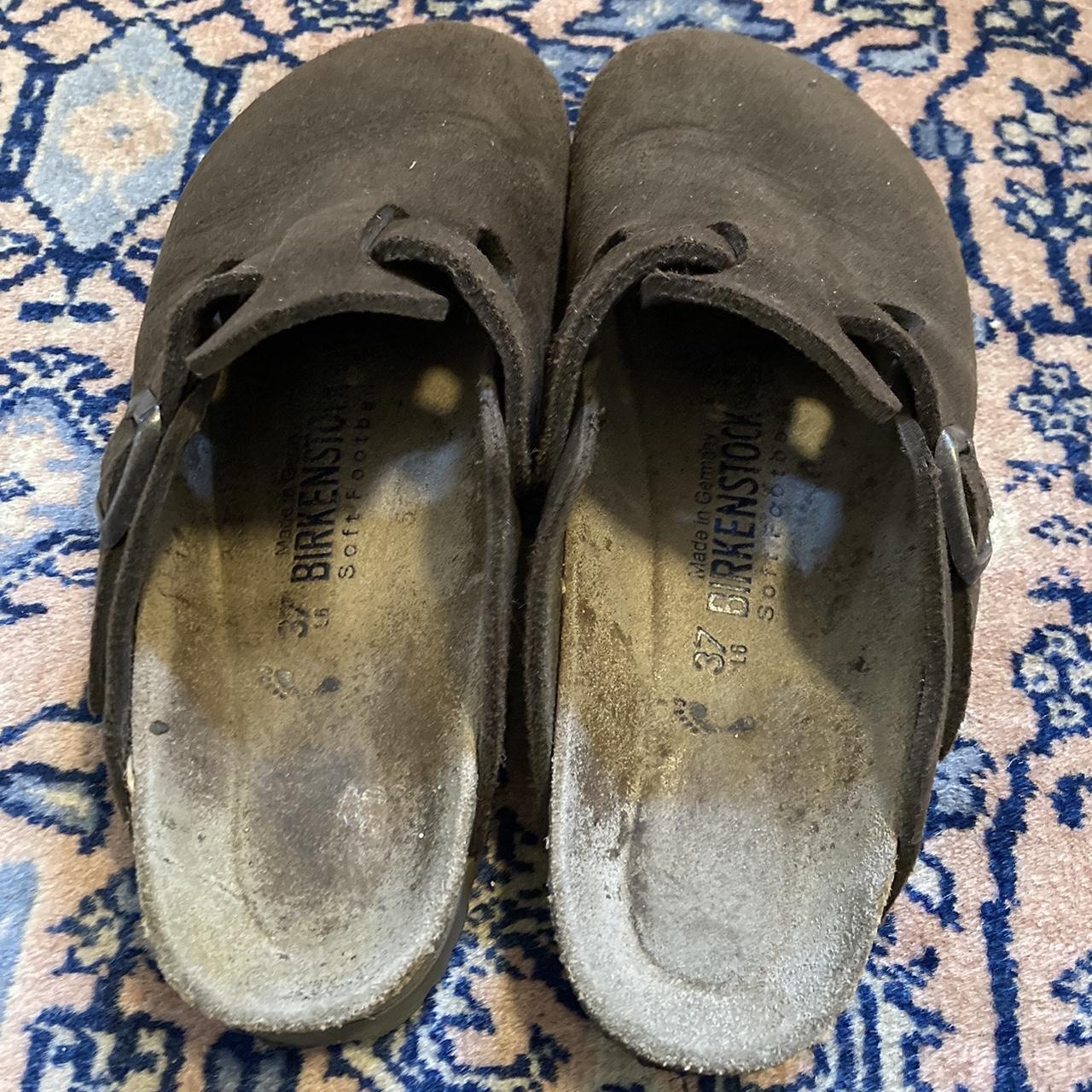 vintage metallic black birkenstocks