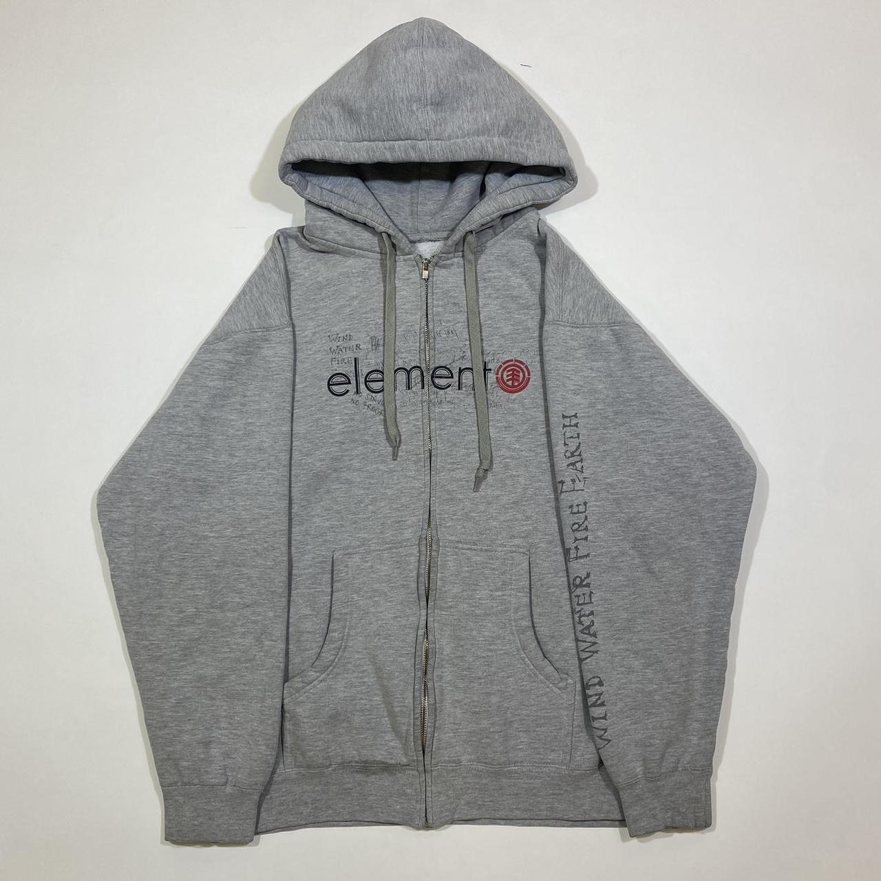 Y2K element skate zip up hoodie (M) A24 Depop