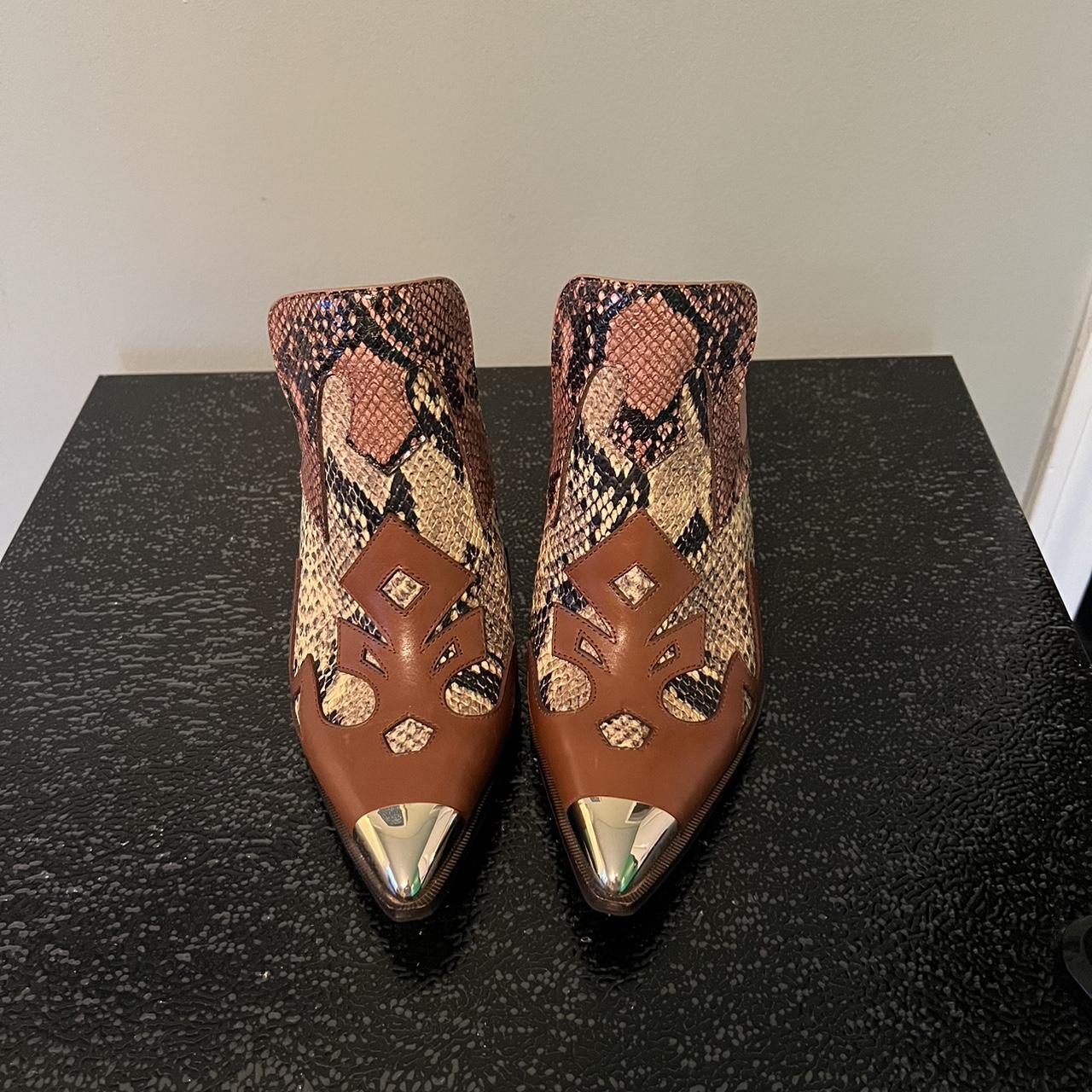 gianni bini leopard booties