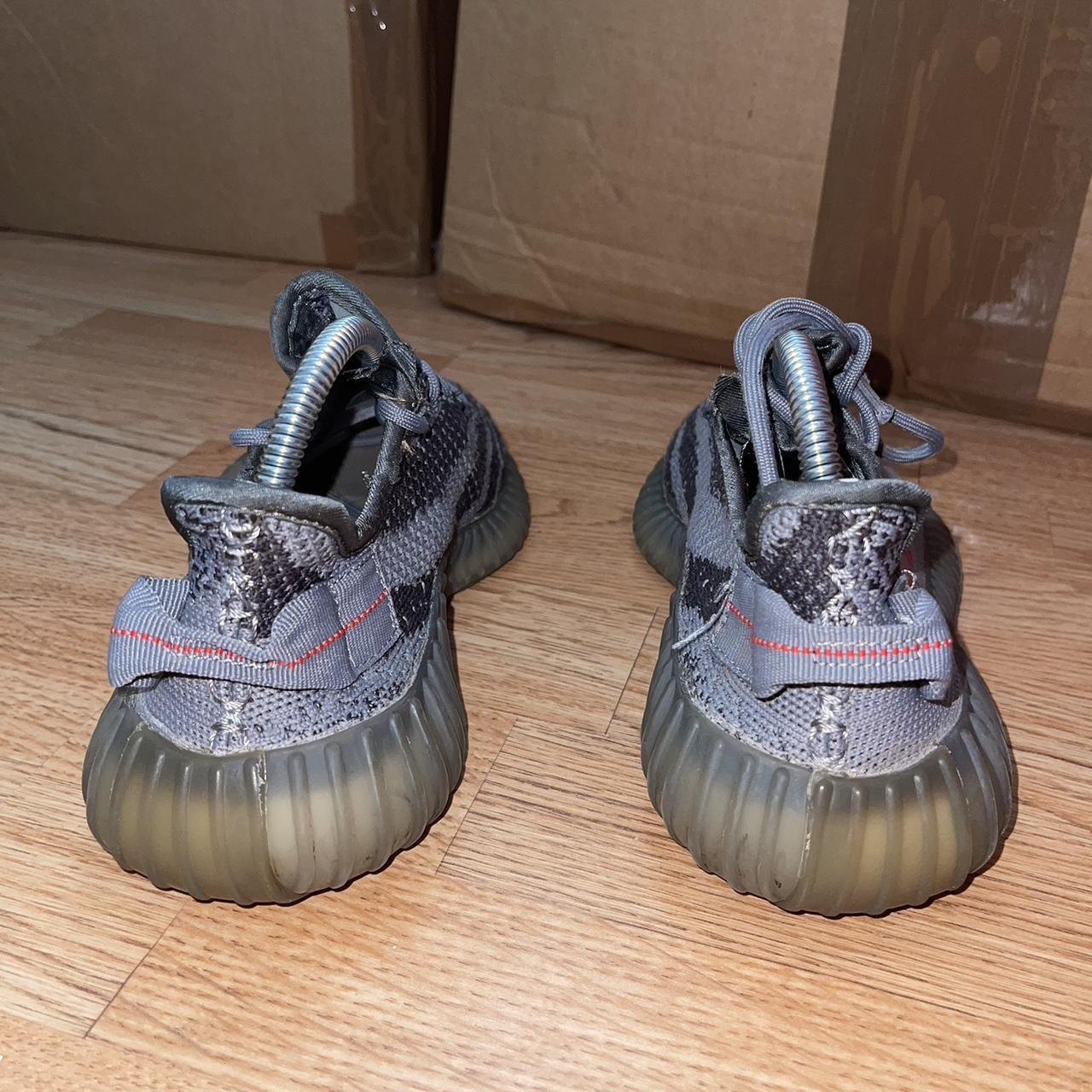Adidas junior Yeezy boost trainers Sply-350 grey Depop
