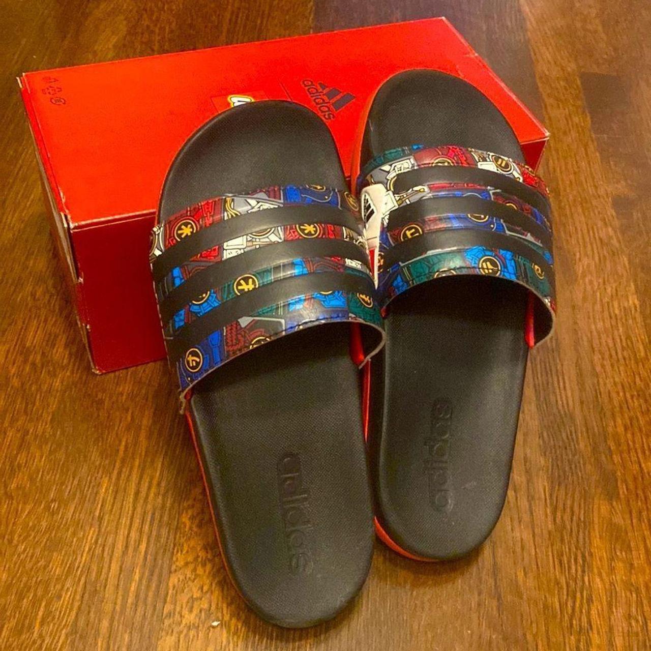 Adilette Comfort K slides featuring LEGO Ninjago Depop