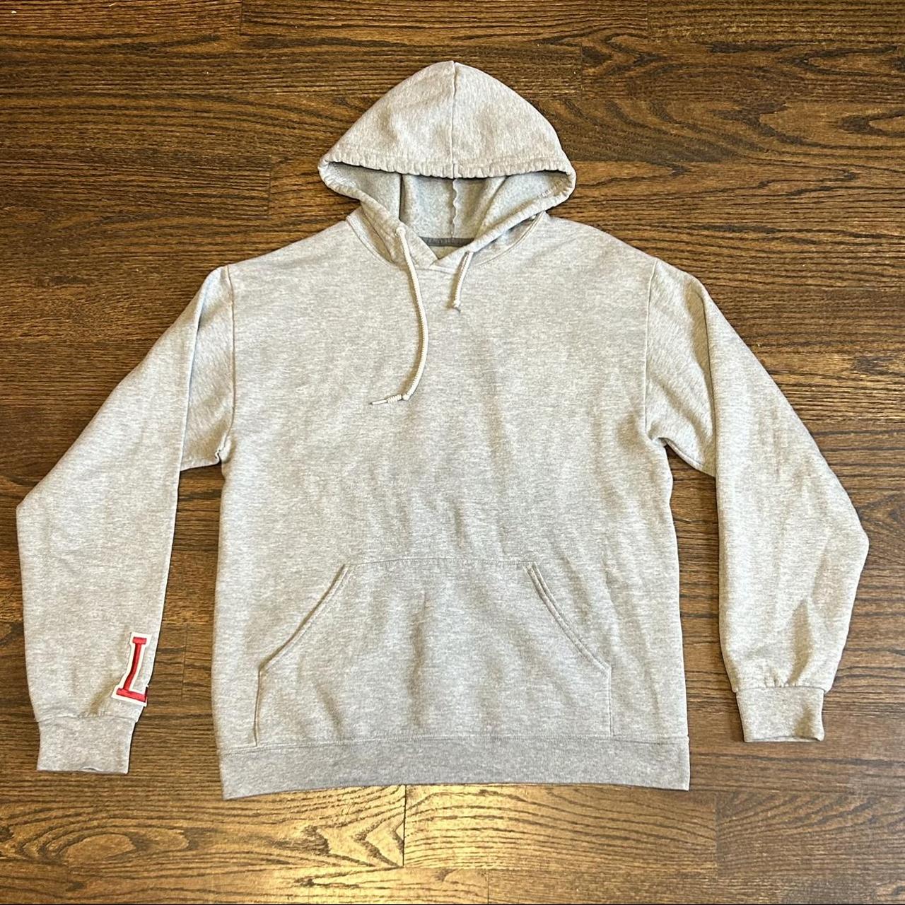 Grey hoodie fruit of the online loom