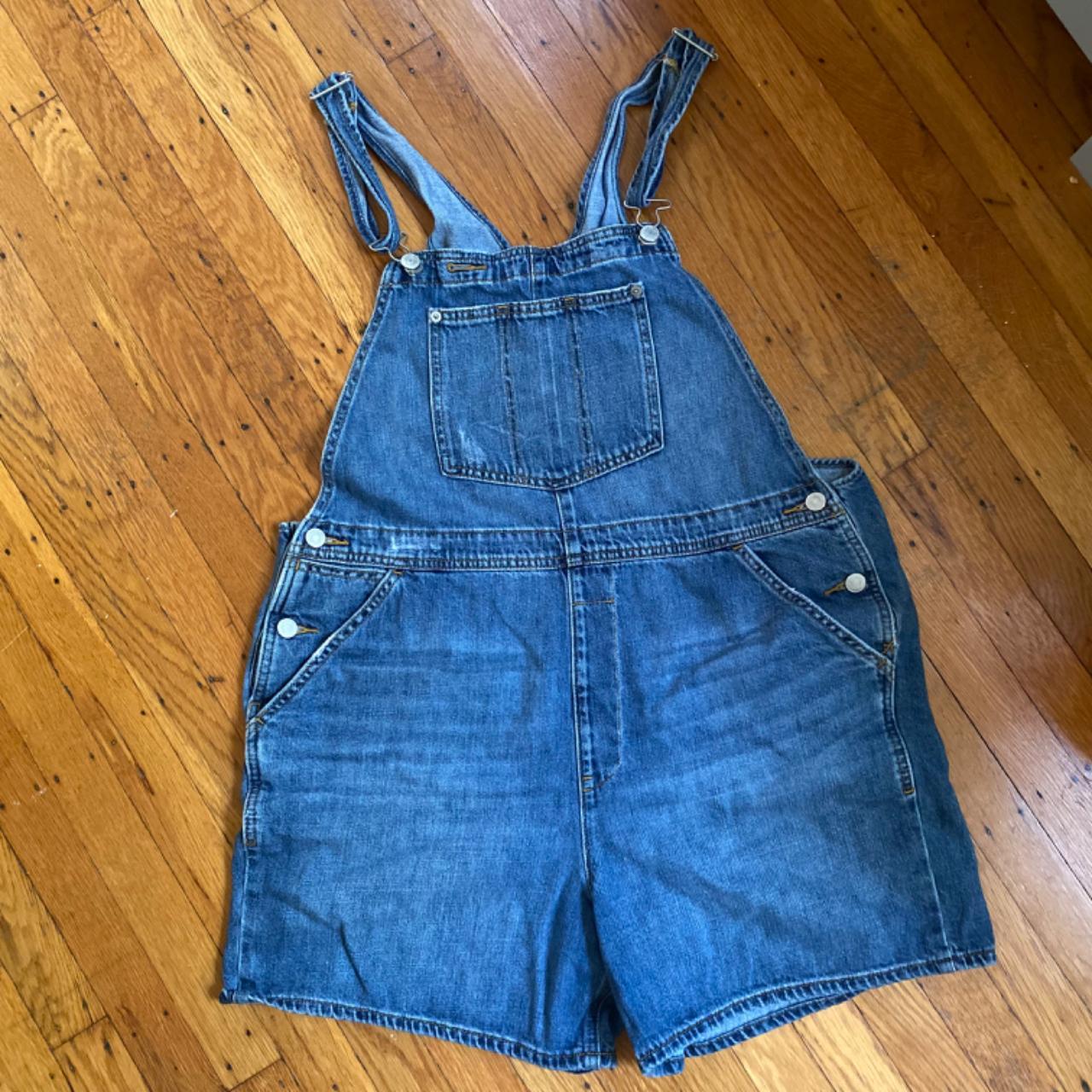 Gap denim short overalls cheap