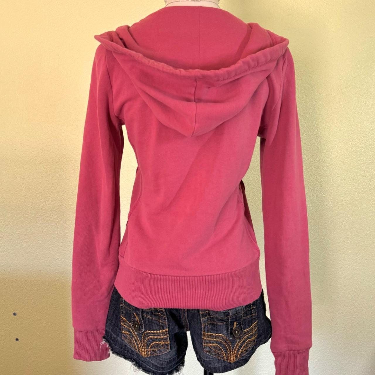 Rare Abercrombie & Fitch Pink Hooded Jacket Size | Depop