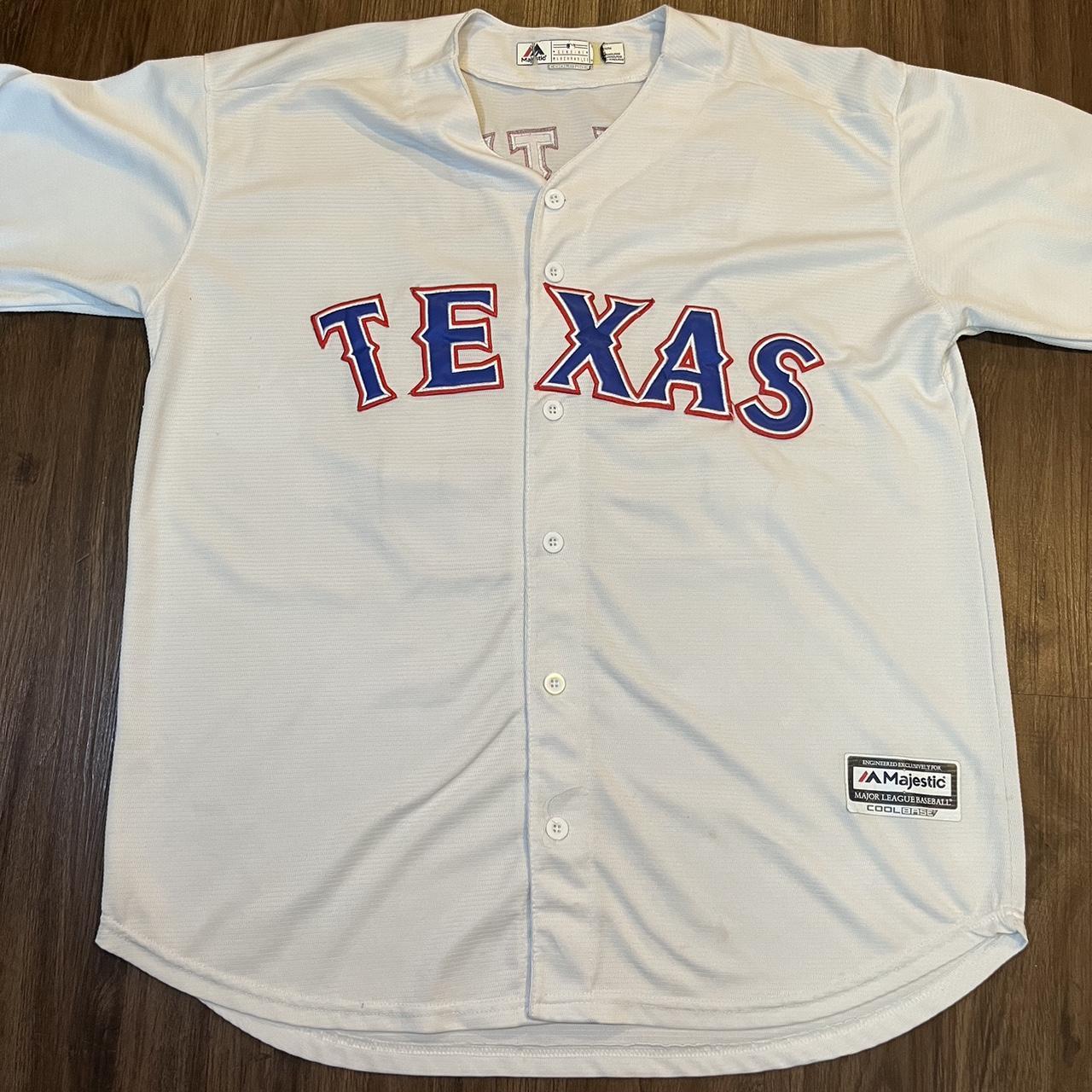 texas rangers jersey white