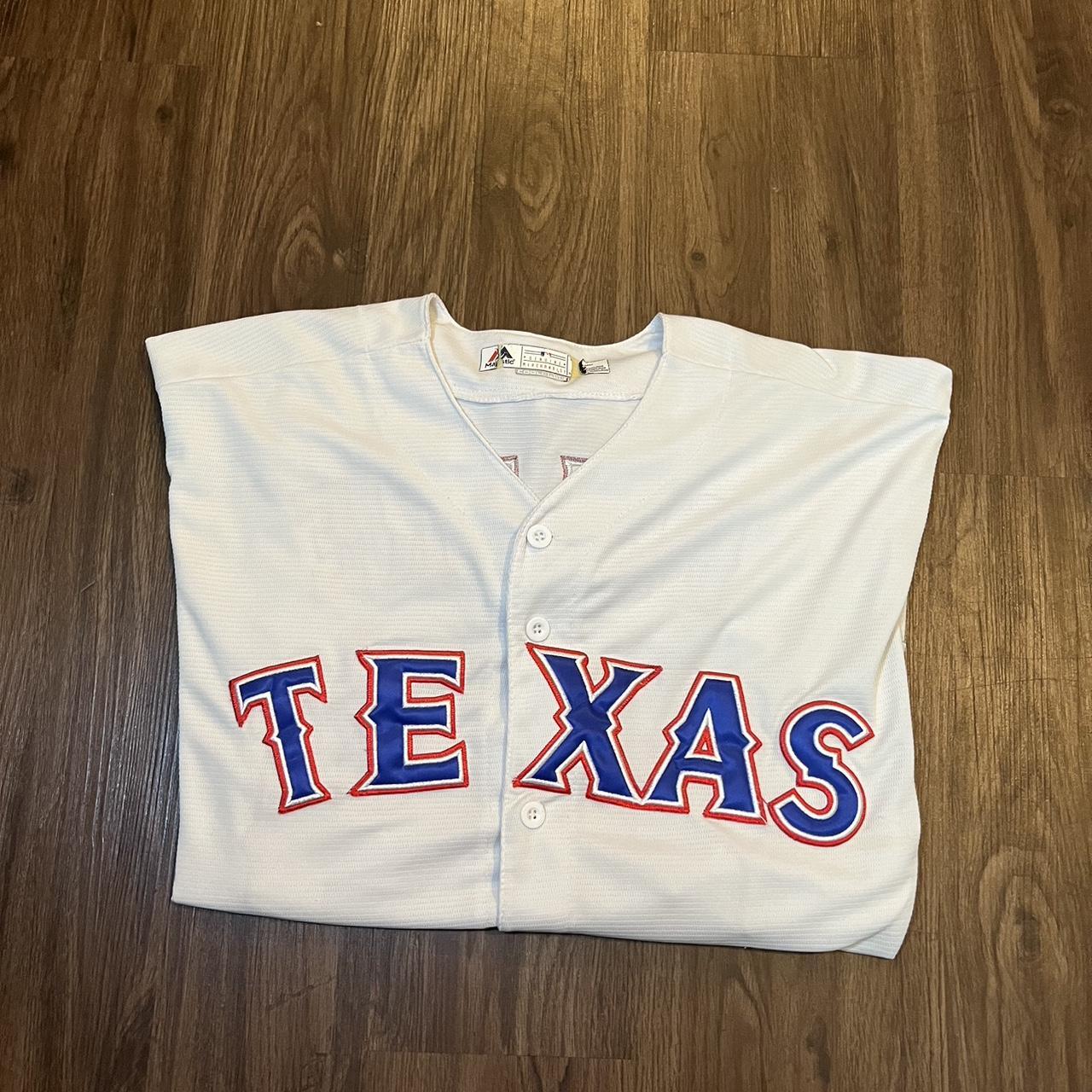 Texas Rangers Baseball Jersey Size Medium Great - Depop