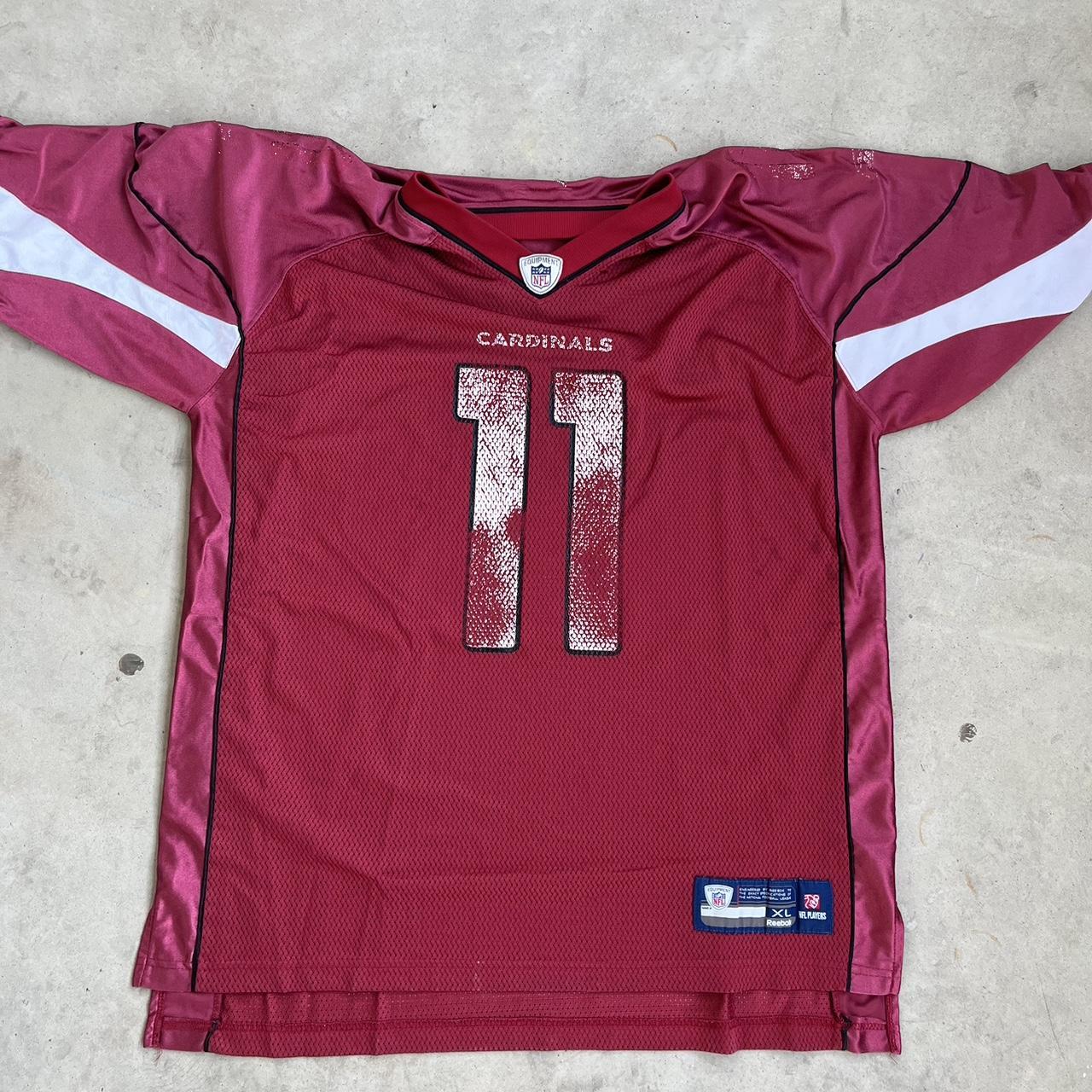 Pink larry fitzgerald outlet jersey