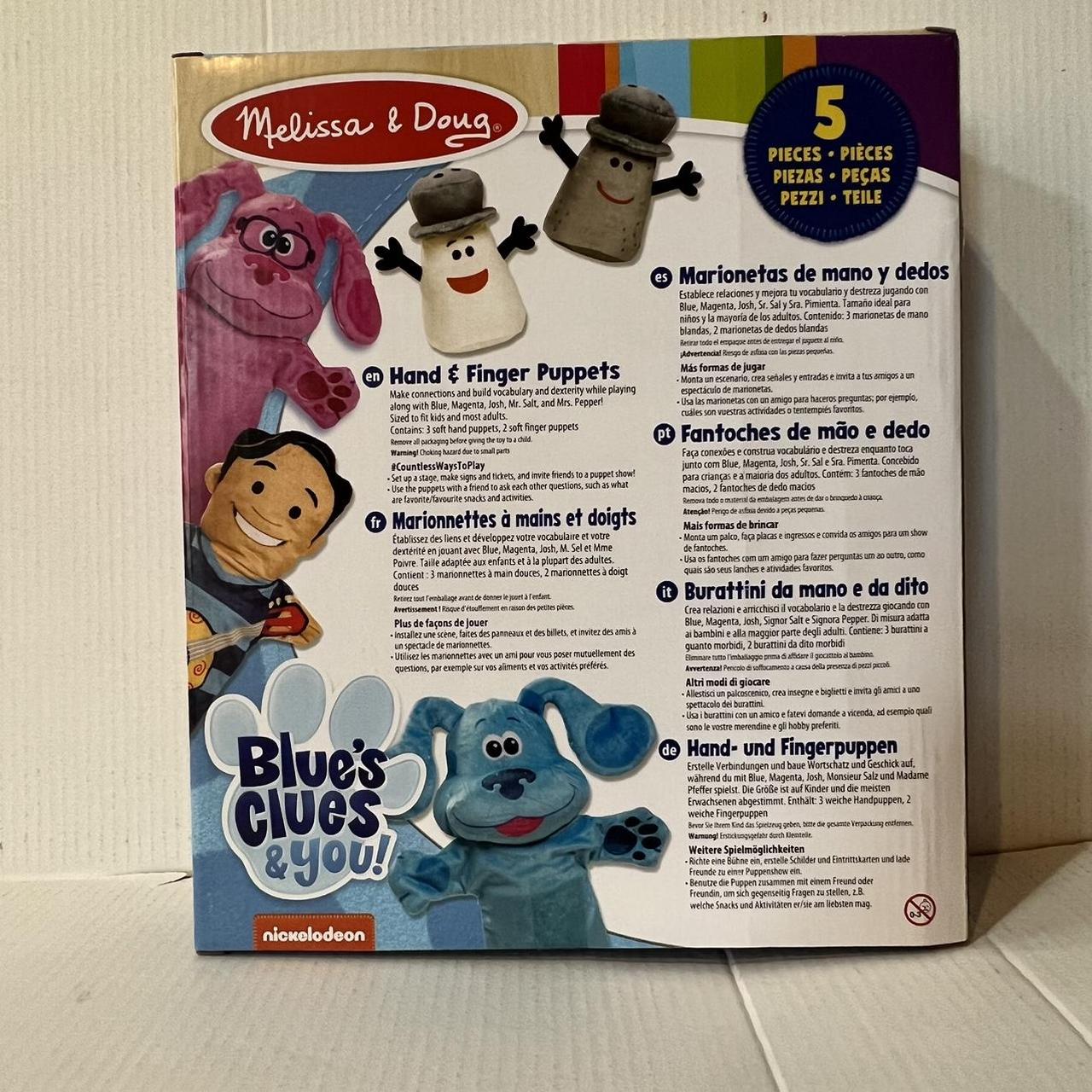 Melissa & Doug Blue's Clues & You Hand Finger Puppets