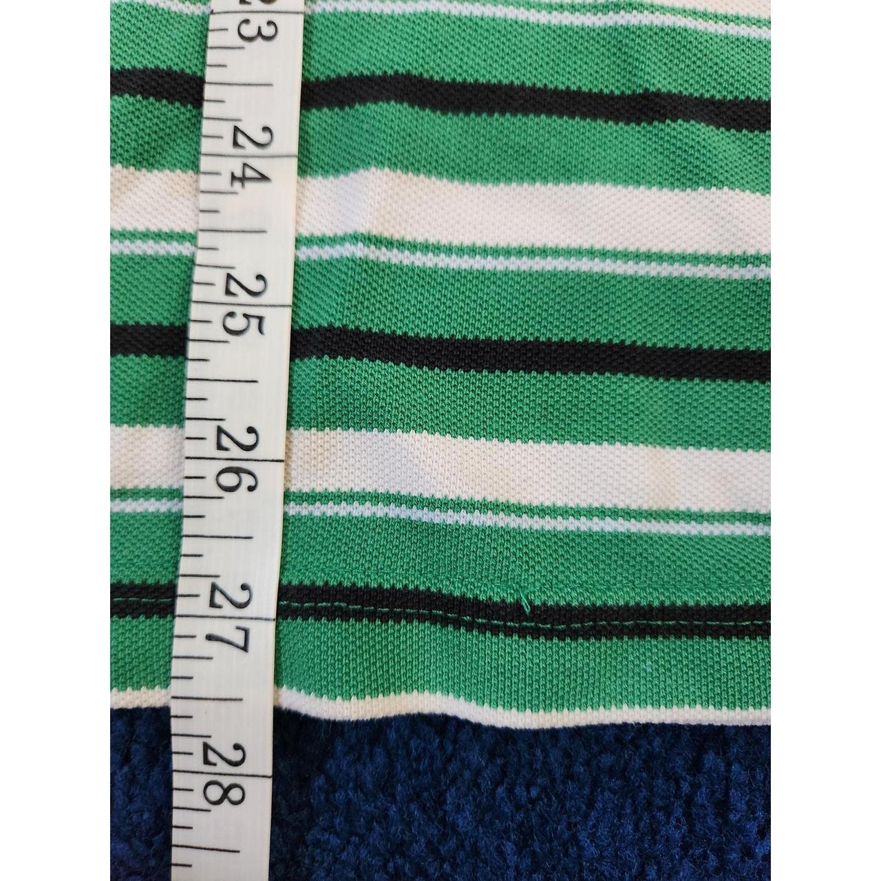 Y2k South Pole Men's Striped Green Polo Xl In great | Depop