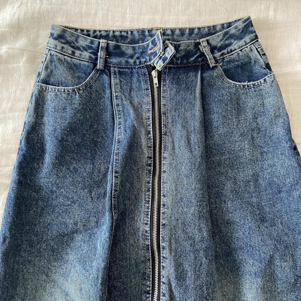 boyfriend two layered jeans size L fits... - Depop