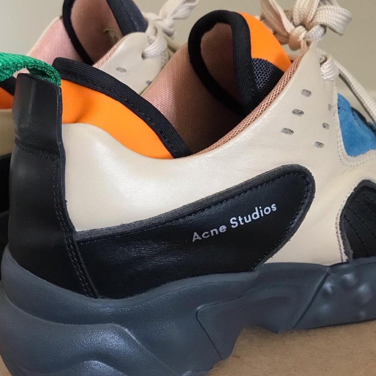 Acne Studio Rockaway Blue/Multi Leather Chunky | Depop