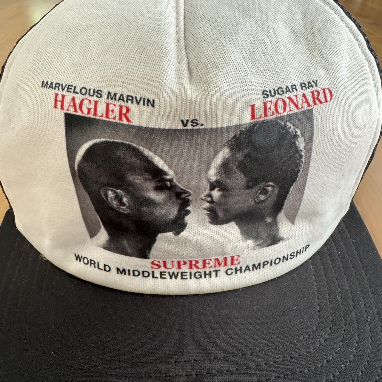 VINTAGE SUPREME STARTER HAGLER VS SUGAR RAY LEONARD  | Depop
